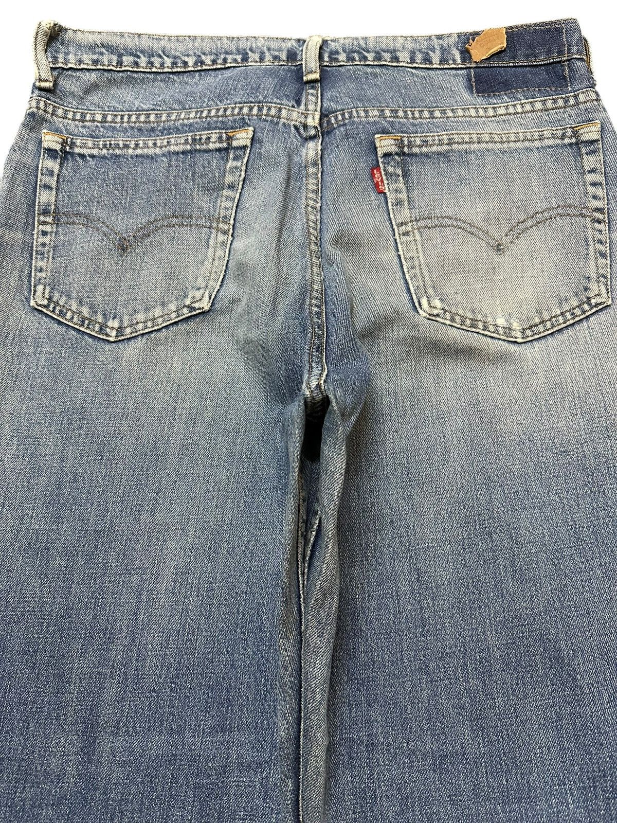 Levi's Vintage 80s Levis 517 Faded Wash Distressed Wide Leg Jeans Size US 32 / EU 48 - 5 Thumbnail