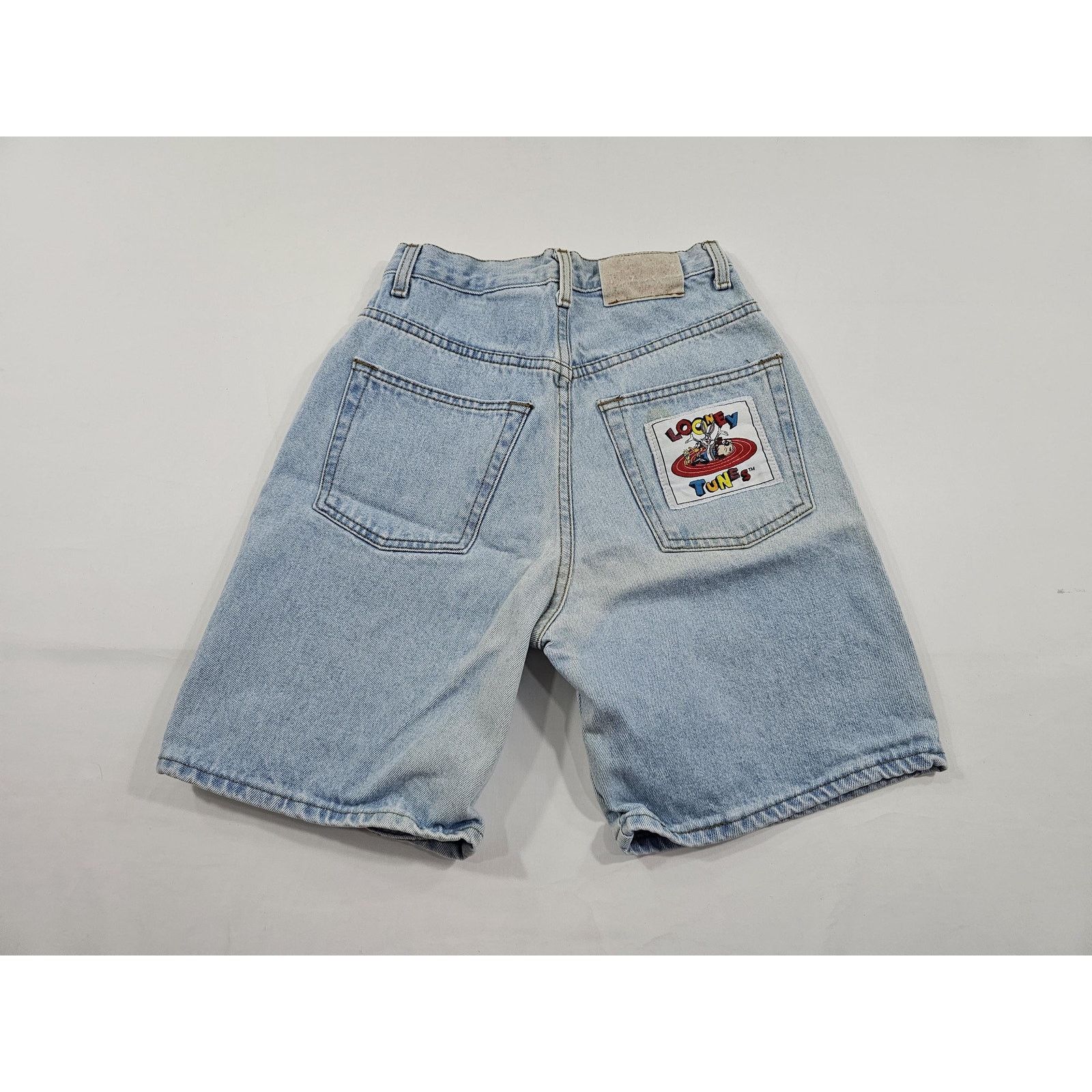 Other Looney Tunes Jean Shorts, Blue, Sz 26 Measured: 25x7 1990s Size 25" / US 0 / IT 36 - 2 Thumbnail