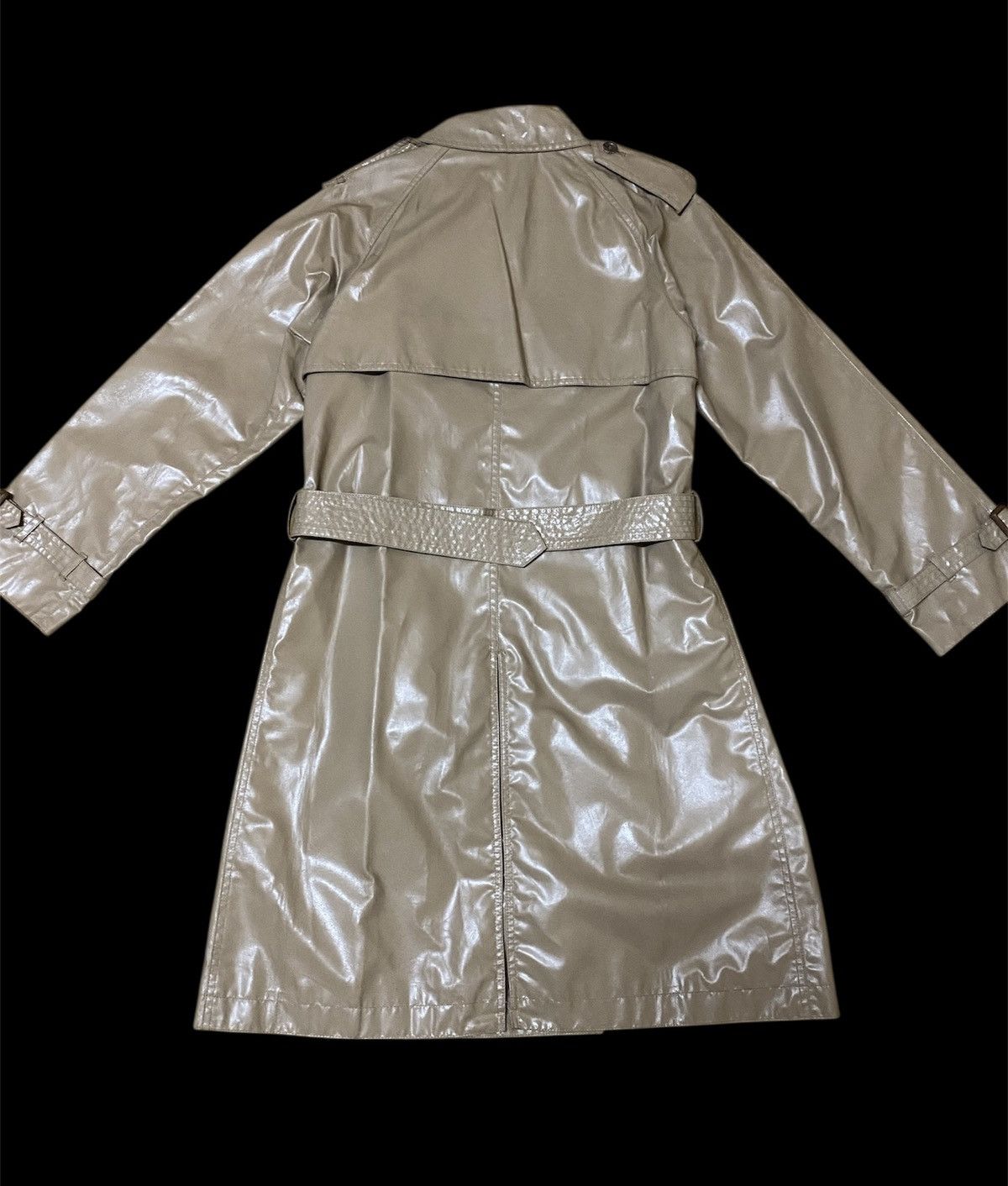 Jean Paul Gaultier Jean Paul Gaultier Double Breast Belted Glossy Trench Coat Size M / US 6-8 / IT 42-44 - 3 Thumbnail