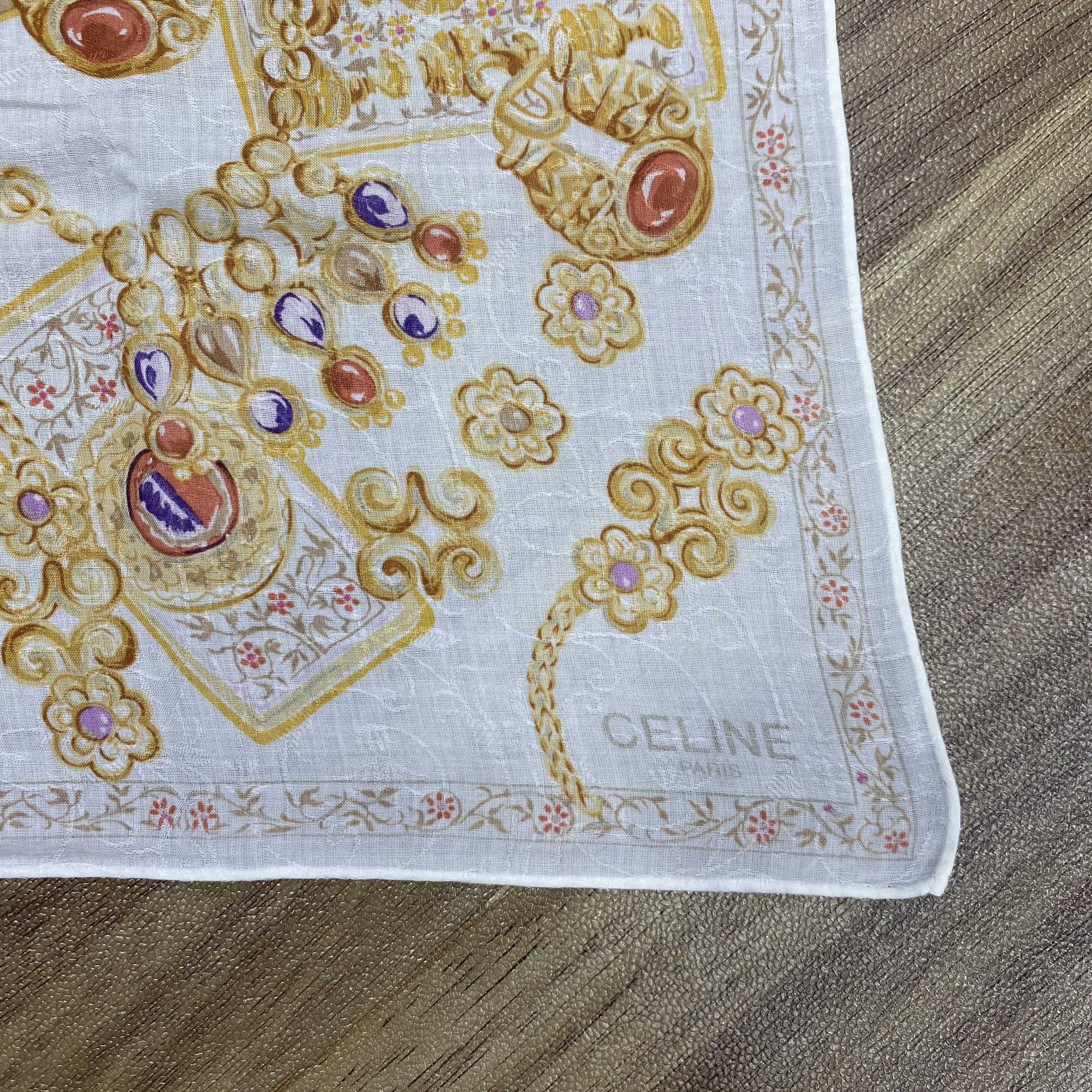Celine Vintage Celine Handkerchief Neckerchief Bandana H089P Size ONE SIZE - 3 Thumbnail