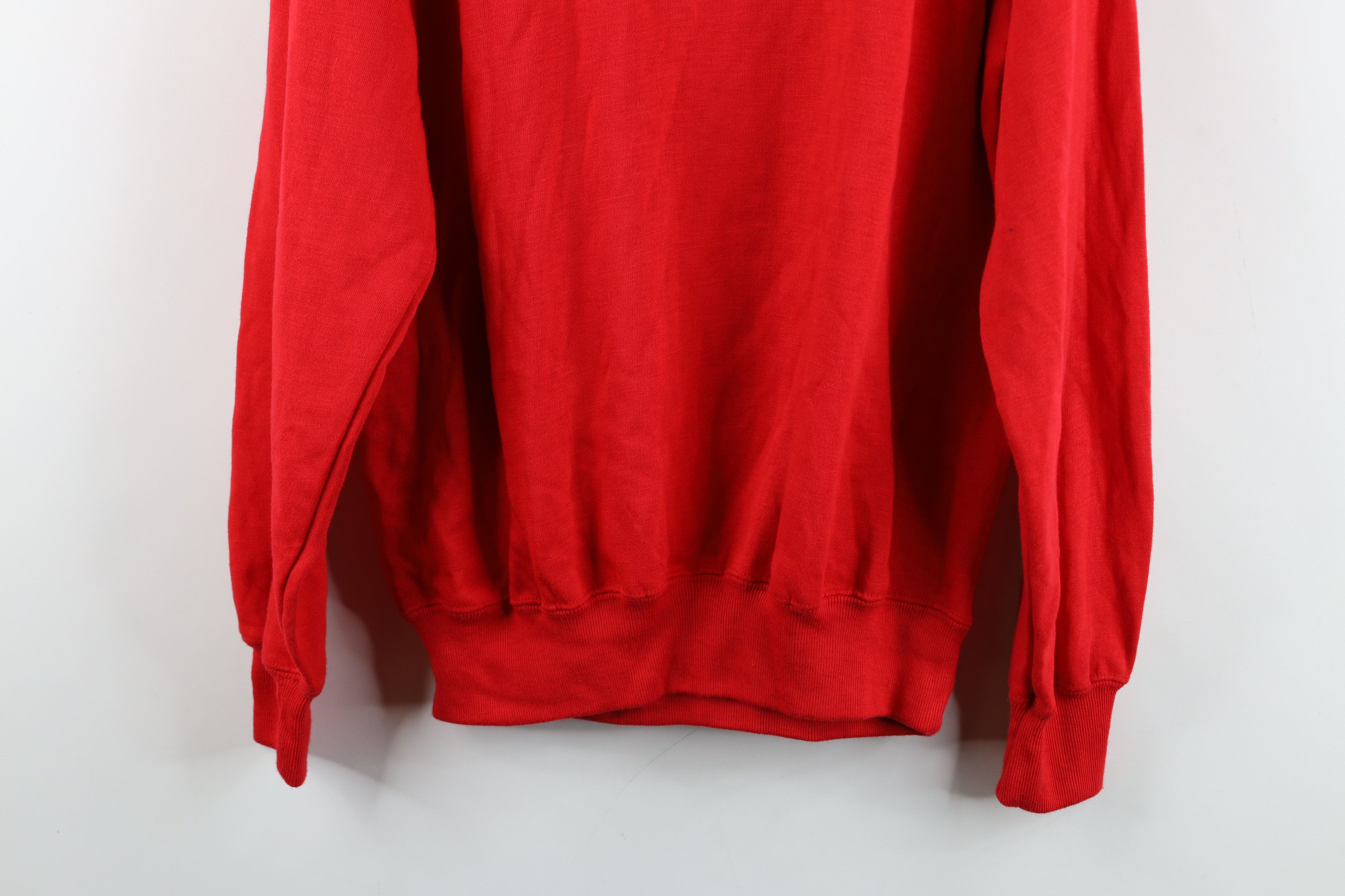 Vintage Deadstock Vintage 70s Streetwear Crewneck Sweatshirt Red Size US L / EU 52-54 / 3 - 12 Thumbnail