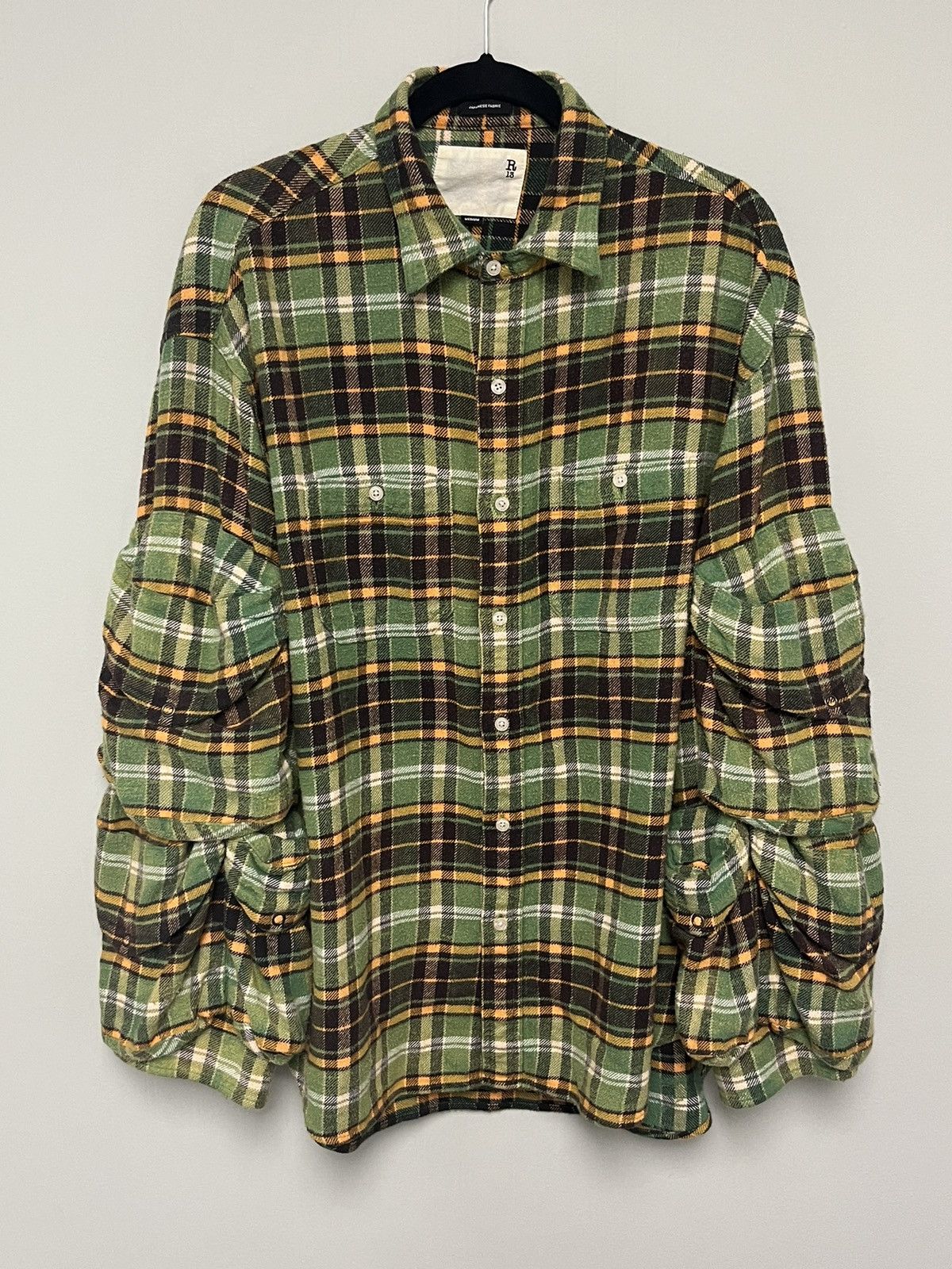 R13 Multi-pocket Workwear Shirt. Medium Size M / US 6-8 / IT 42-44 - 3 Thumbnail