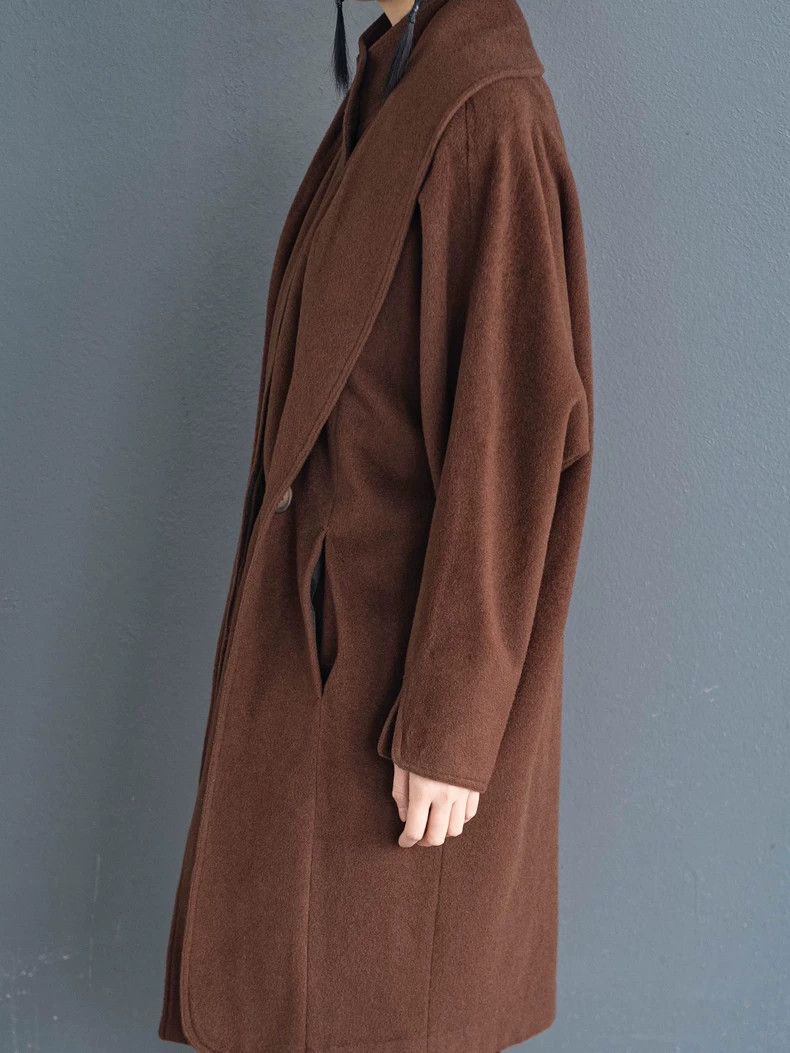 Comme des Garcons Comme Des Garcons Chocolate Fake Two-Piece Cashmere Coat Size S / US 4 / IT 40 - 2 Thumbnail