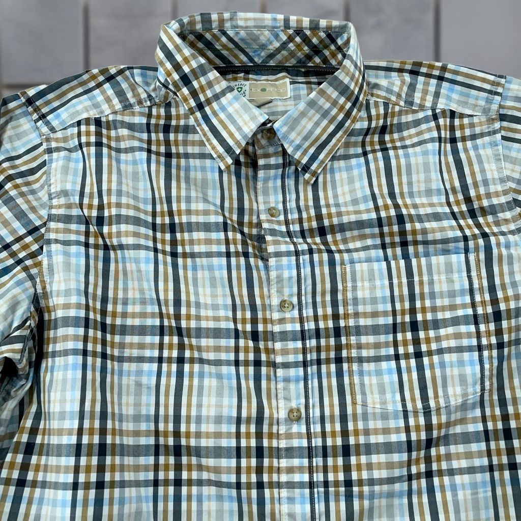 ExOfficio Ex Officio Shirt Mens L Multicolor Plaid Insect Shield Regular Fit Collared Button Up Size US L / EU 52-54 / 3 - 1 Thumbnail