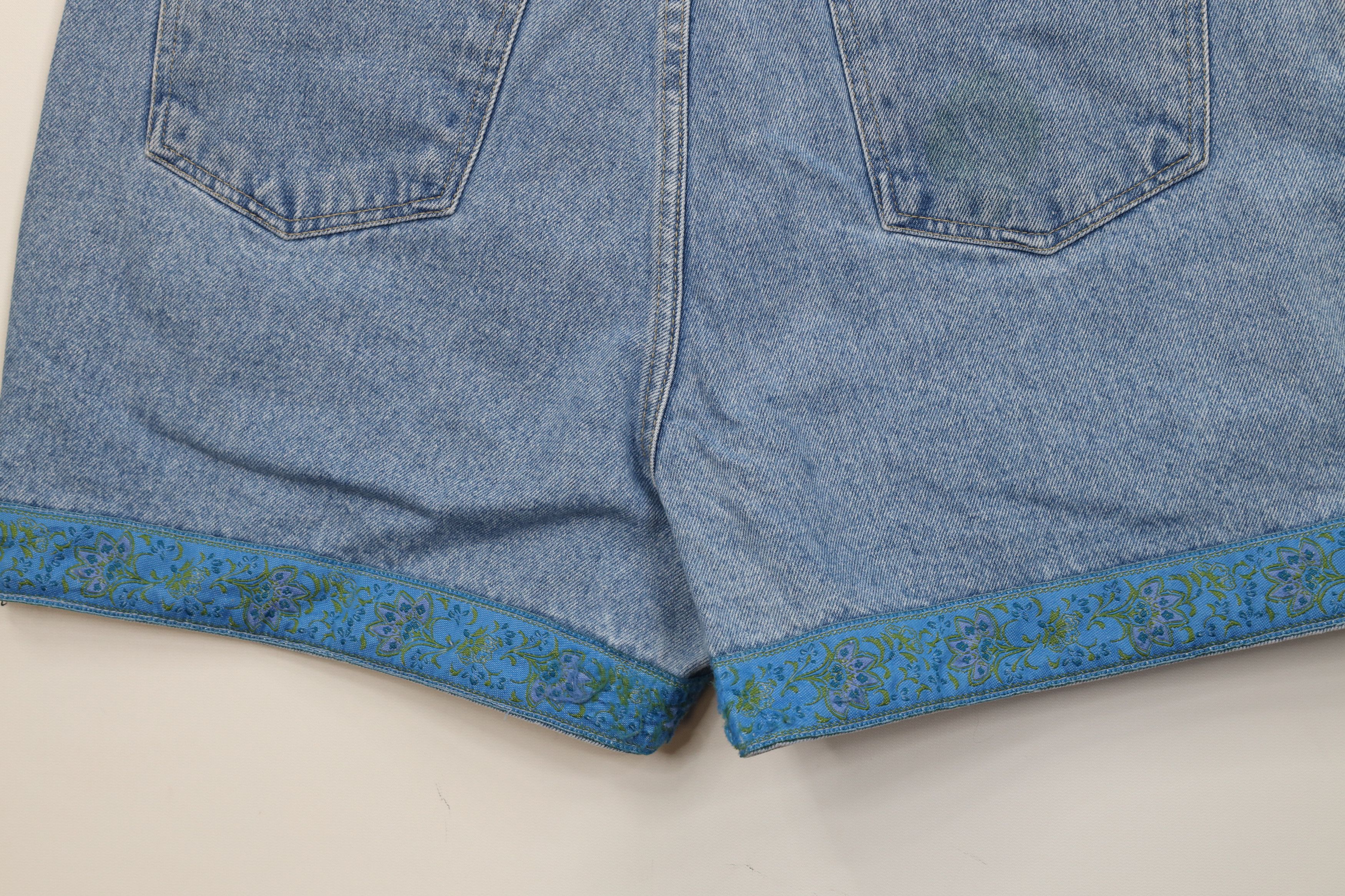 Vintage Vintage 90s Streetwear Trim Denim Jean Shorts Jorts Blue Size 36" / US 14 / IT 50 - 12 Thumbnail