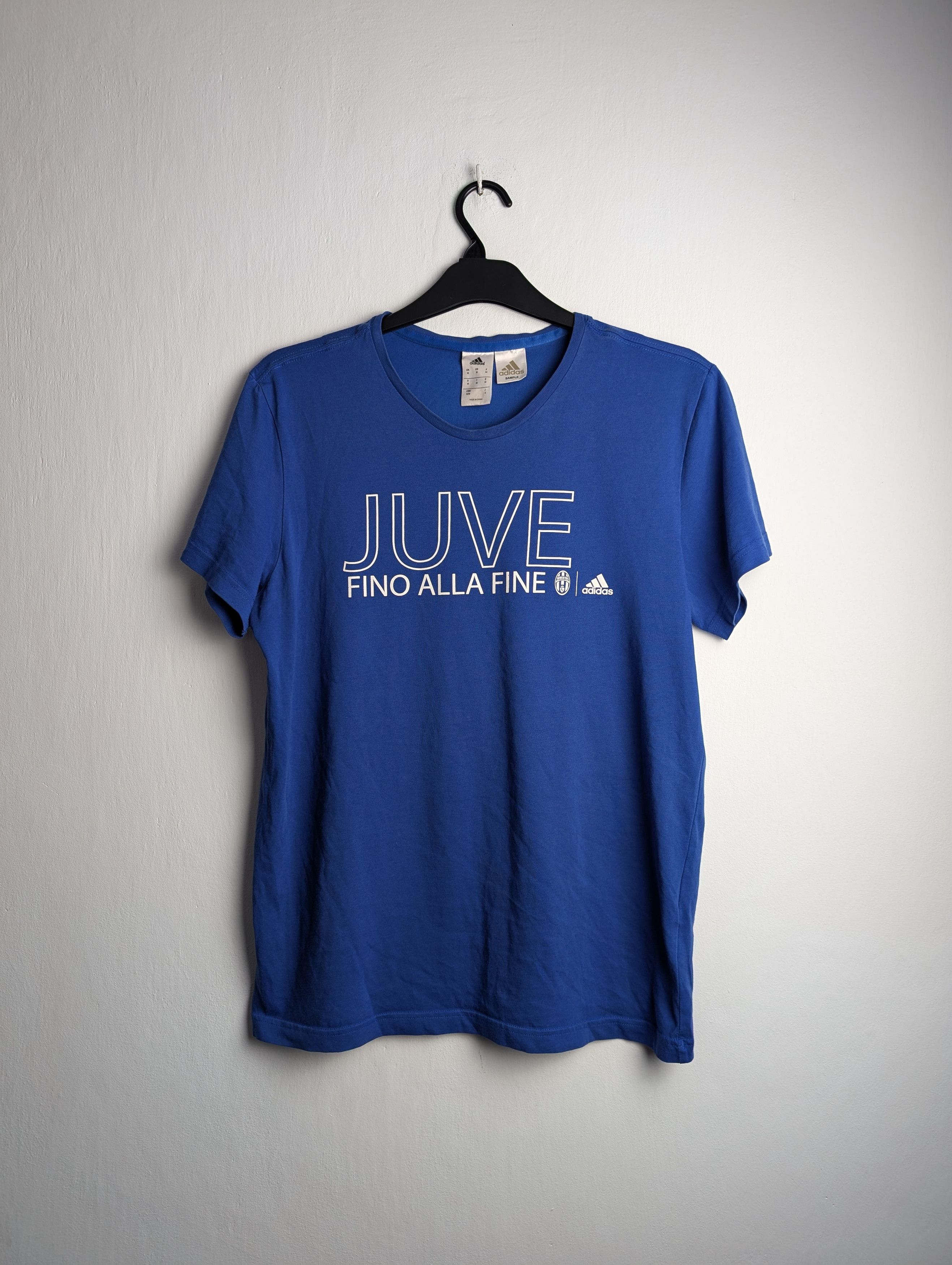 Adidas Adidas Sample 2015 Juventus Fino Alla Fine Blue T-shirt Size US M / EU 48-50 / 2 - 1 Thumbnail