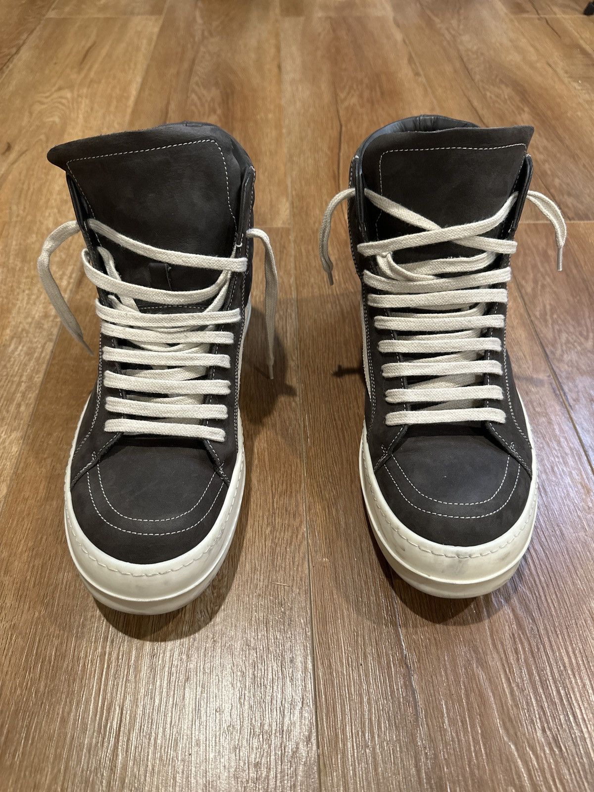 Rick Owens Drkshdw Rick Owen's DRKSHDW Black Vintage High Top Sneakers Men's Size US 8 / EU 41 - 3 Thumbnail