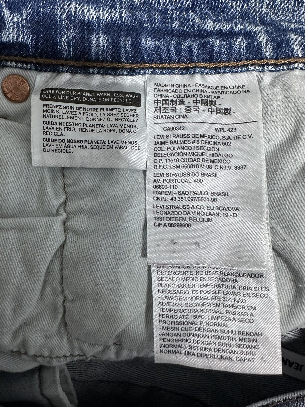 Levi's Levis Premium Jeans 502 Blue Rare Mens 33/32 Size US 33 - 9 Thumbnail