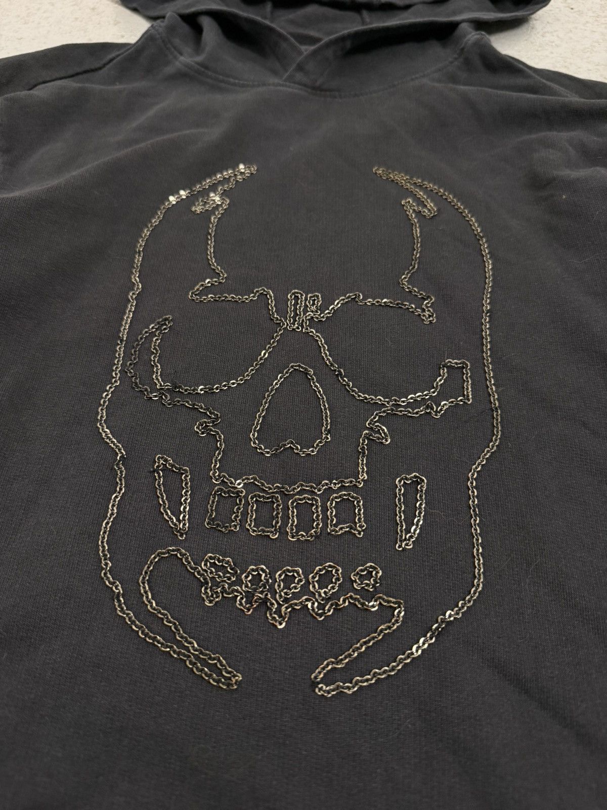 John Varvatos John Varvatos Chain Skull Light Hoodie Size US XS / EU 42 / 0 - 5 Thumbnail