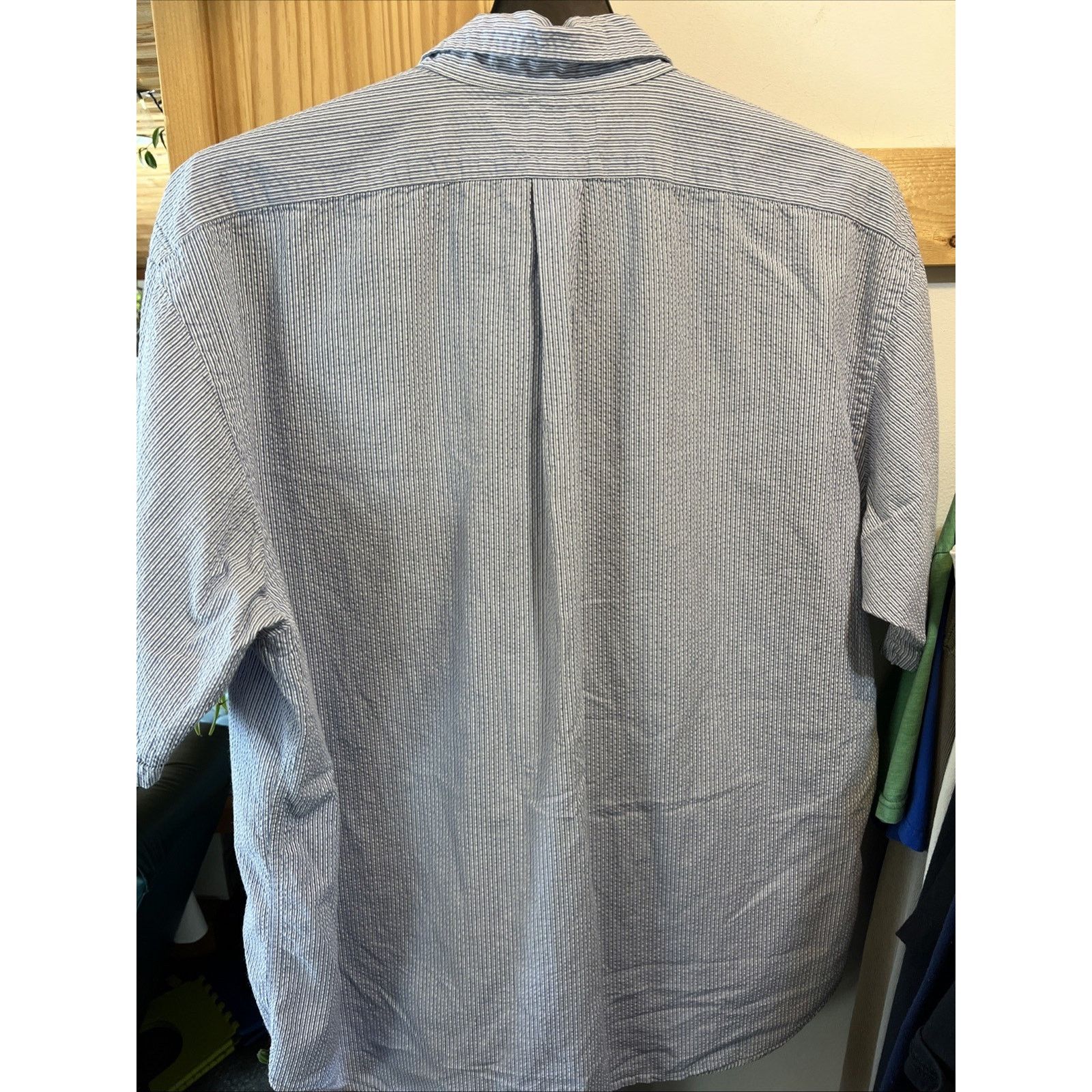 Ralph Lauren Vintage Ralph Lauren Blake XXL Striped Blue Men's Shirt SS Size US XXL / EU 58 / 5 - 6 Thumbnail
