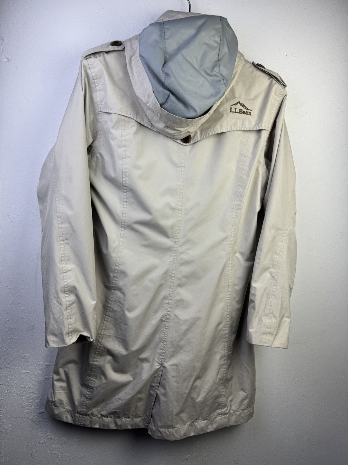 L.L. Bean L.L.Bean hooded rain jacket or trench coat. Size L / US 10 / IT 46 - 6 Thumbnail