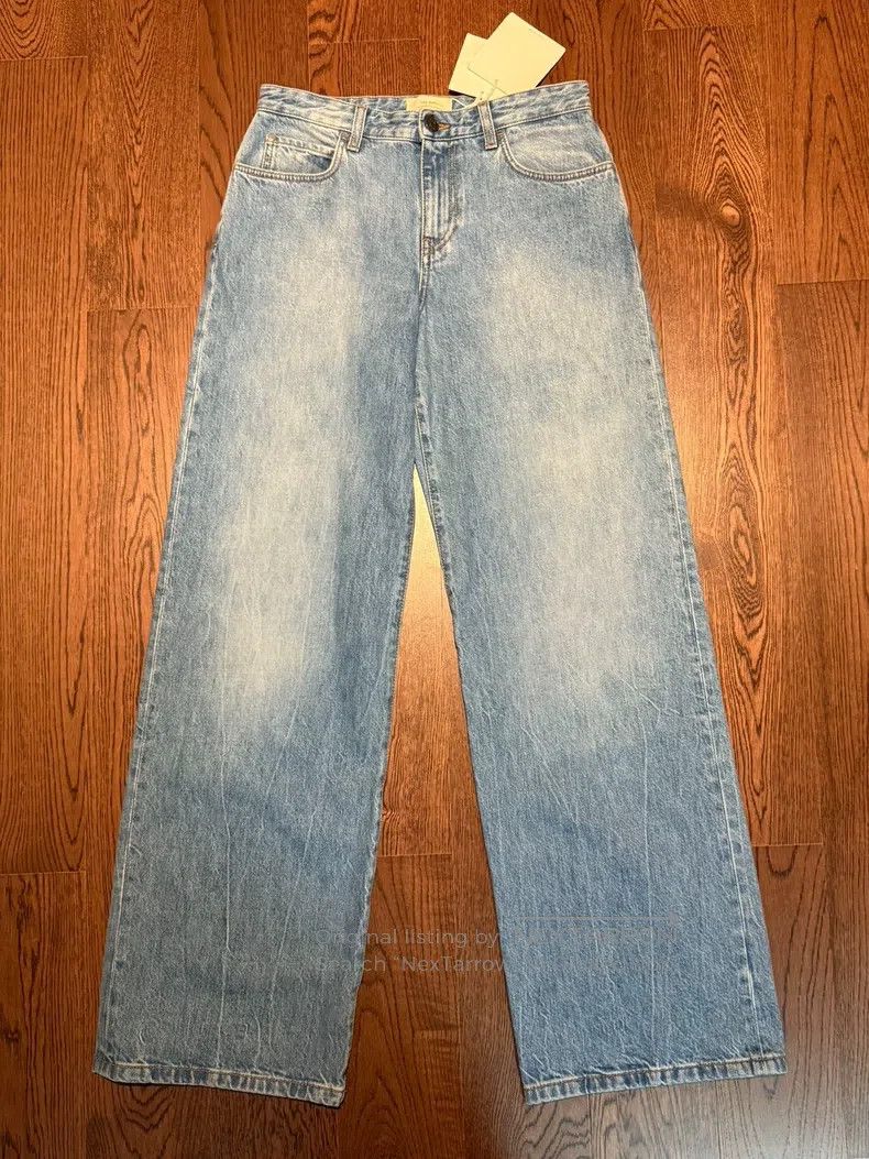 The Row The Row size 25 Light Blue Straight Leg Jeans Size 24" / US 00 / IT 34 - 1 Thumbnail