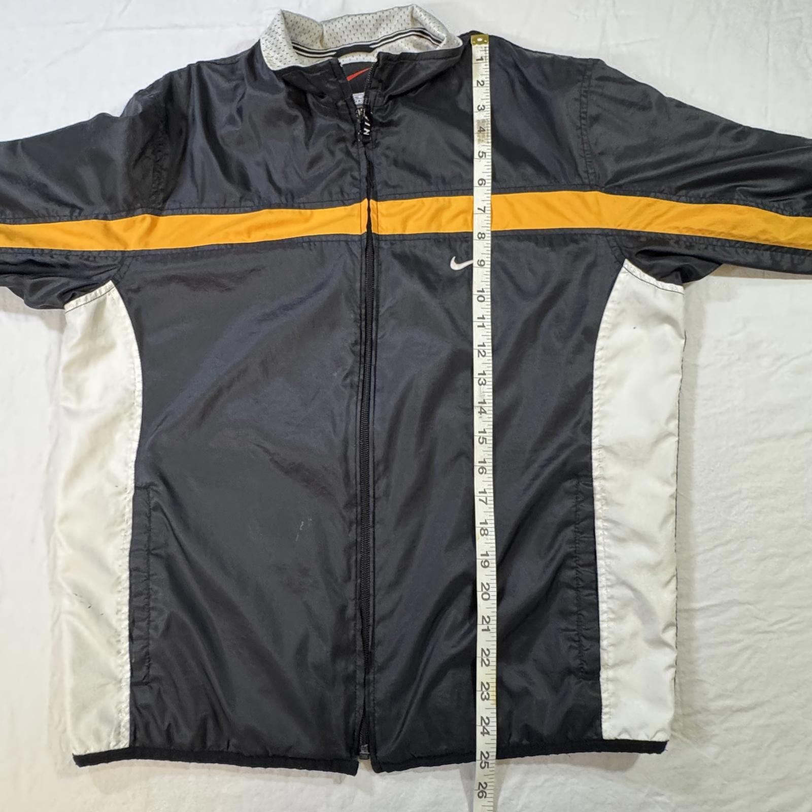 Nike Nike Jacket Women's Large Windbreaker Black Yellow 90s Y2K Size L / US 10 / IT 46 - 11 Thumbnail