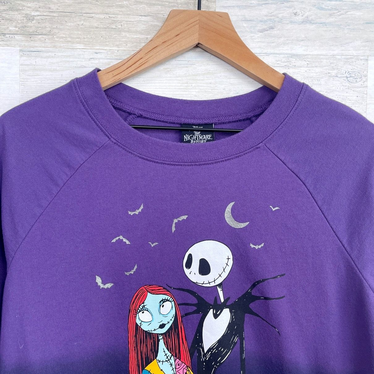 Disney Nightmare Before Christmas Sweatshirt Pajama Top Womens S Size ONE SIZE - 2 Thumbnail