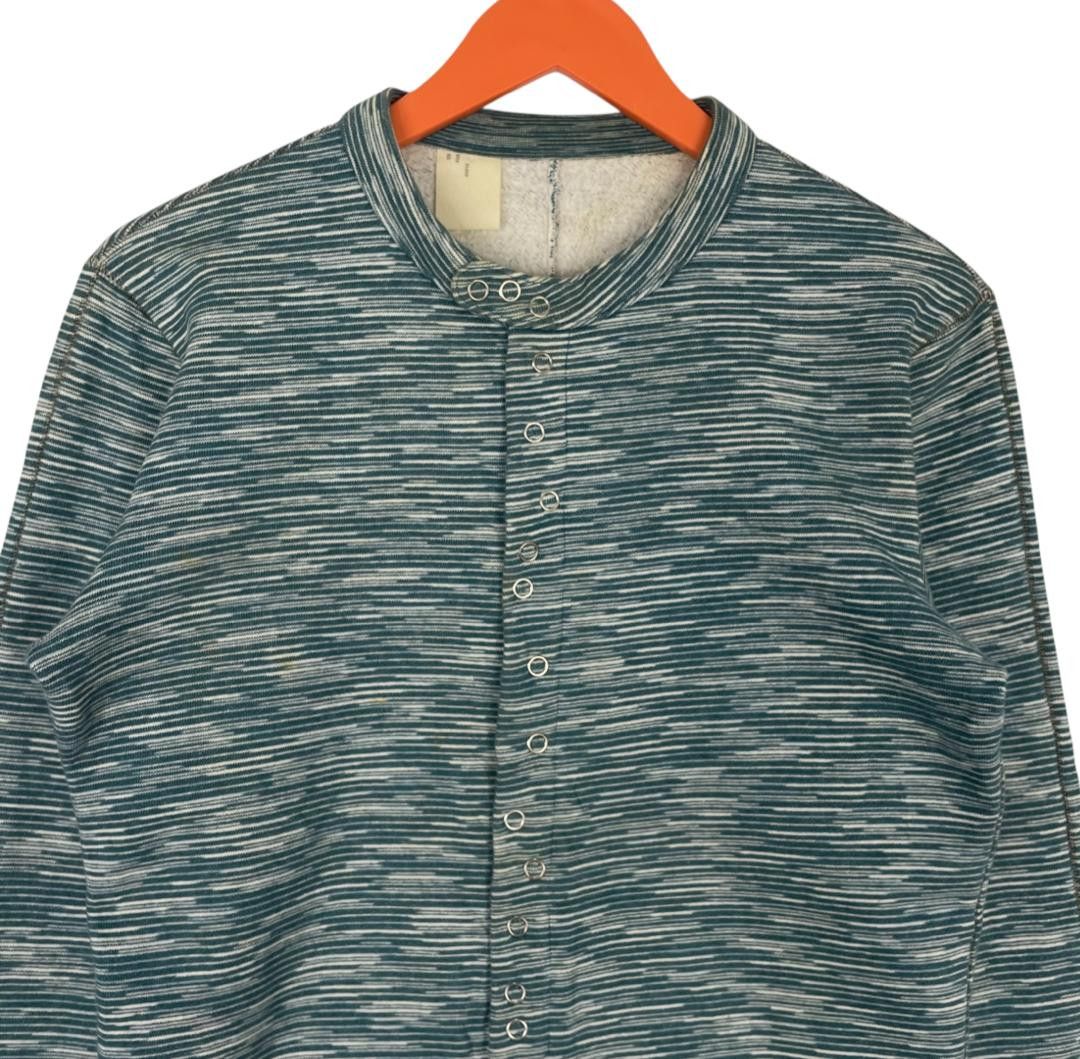 N.Hoolywood Vintage N.Hoolywood Striped Style Snap Button Sweatshirt Size US S / EU 44-46 / 1 - 4 Thumbnail