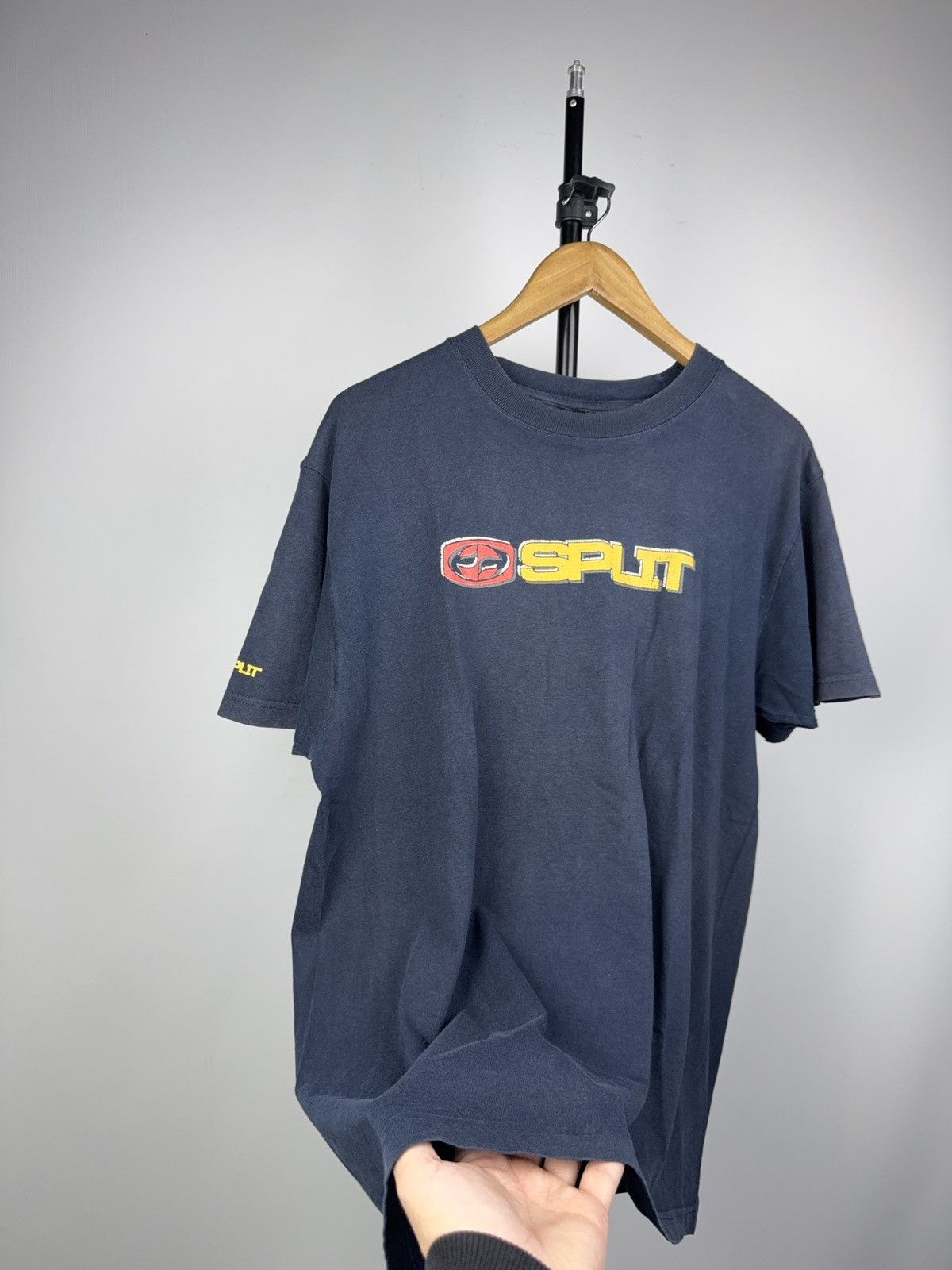 Split Vintage 90s Split USA Skate Surf T-Shirt Y2K Grunge Style Size US L / EU 52-54 / 3 - 6 Thumbnail