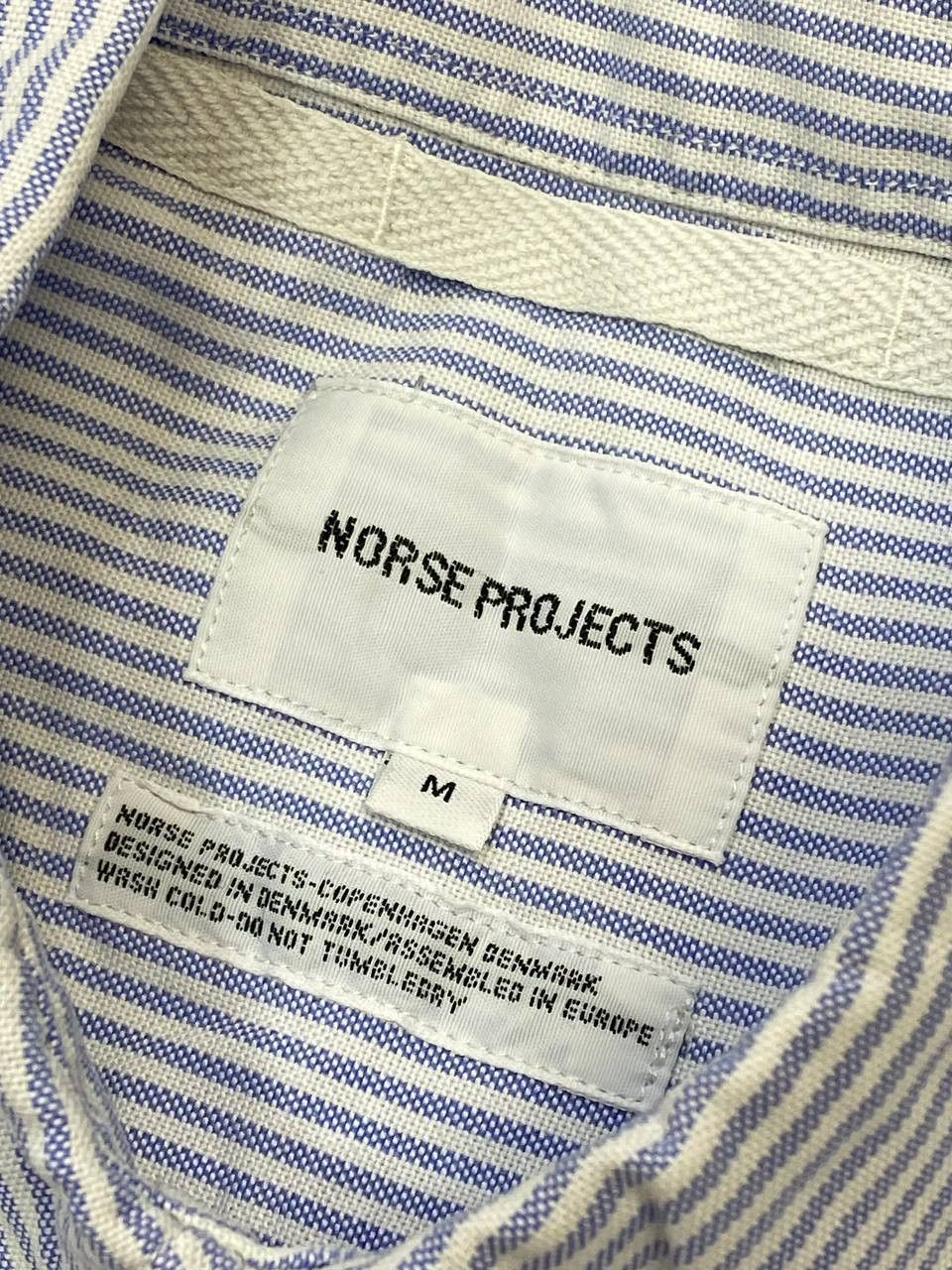 Norse Projects Norse Projects Theo Oxford Short Sleeve Striped Button Shirt Size US M / EU 48-50 / 2 - 11 Thumbnail