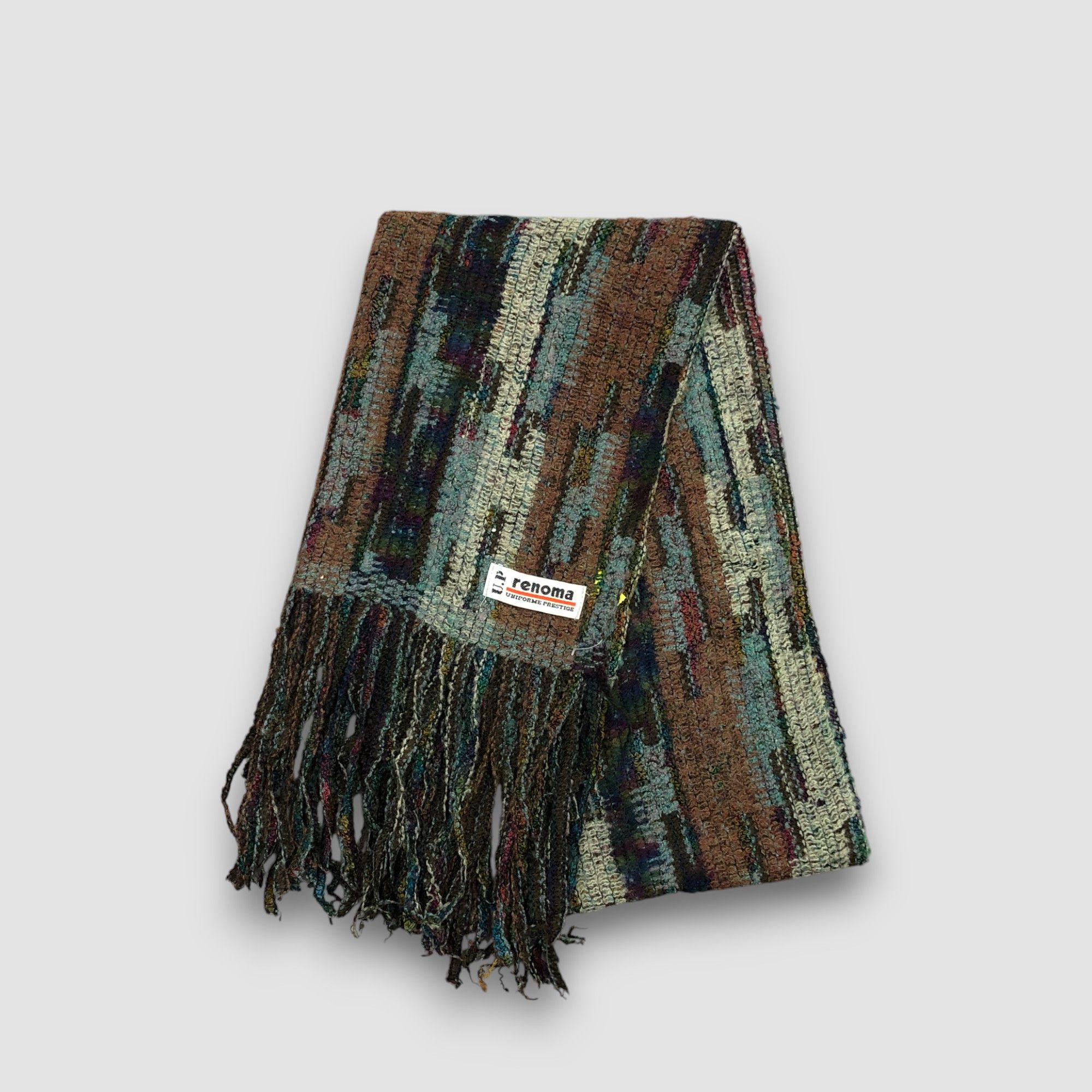 Renoma Vintage 90s Renoma Scarf Muffler Wool Cashmere Scarves Size ONE SIZE - 4 Thumbnail