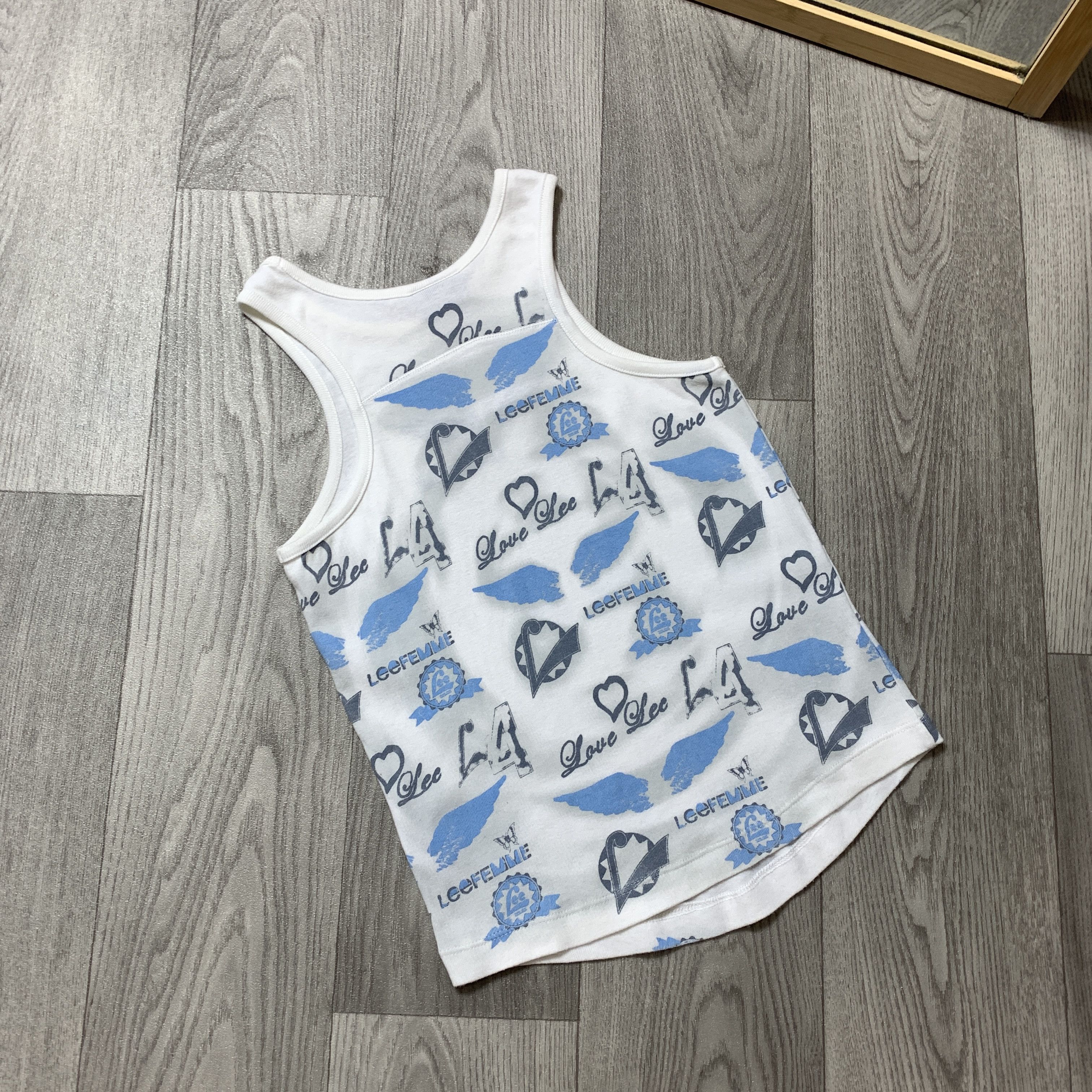 Lee Vintage Lee Femme Y2K White Tank Top Sleeveless Tee Shirt S Size S / US 4 / IT 40 - 6 Thumbnail