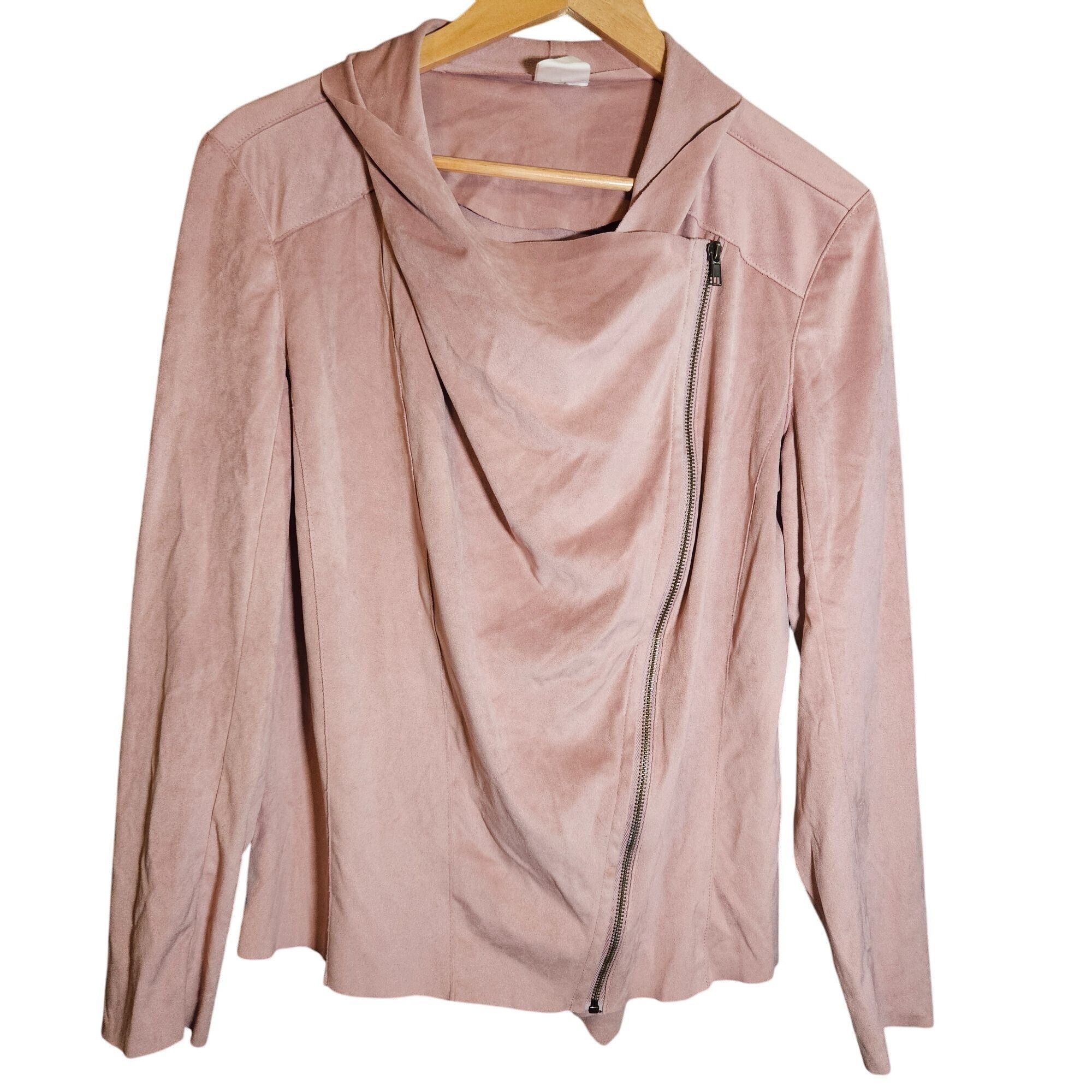 Other Mote Women's Asymmetrical Zip Jacket Pink L Minimalist Clean Size L / US 10 / IT 46 - 2 Thumbnail