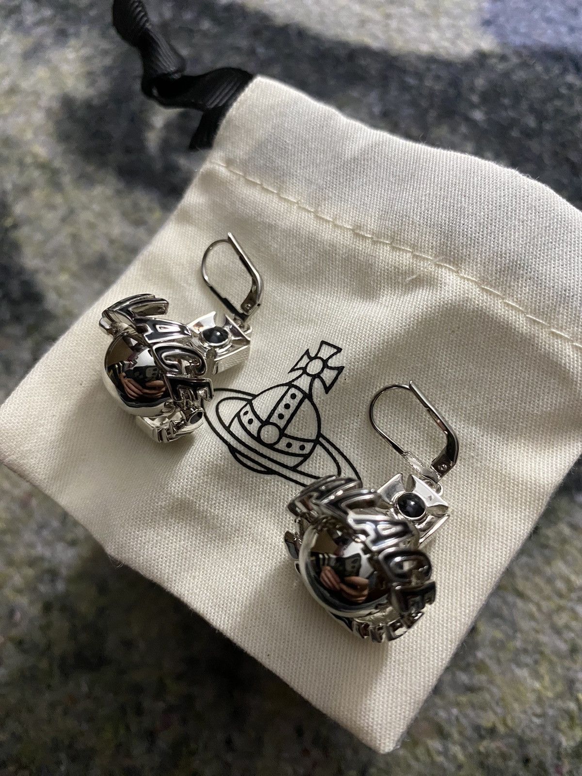 Palace × Vivienne Westwood Palace x Vivienne Westwood Orb Earrings Silver Size ONE SIZE - 4 Thumbnail