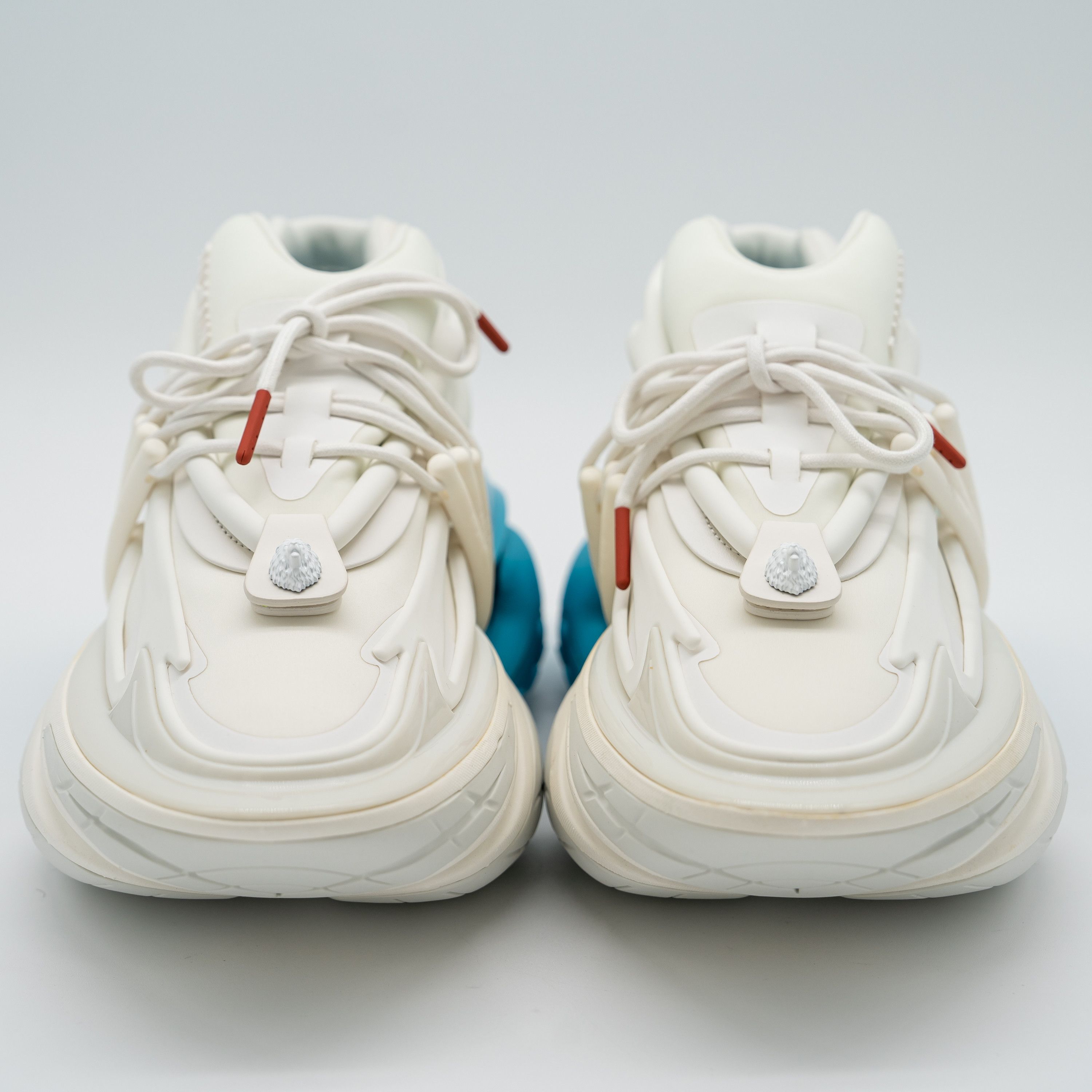 Balmain 44 11 US Balmain Unicorn White Blue Sneakers Neoprene Size US 11 / EU 44 - 2 Thumbnail