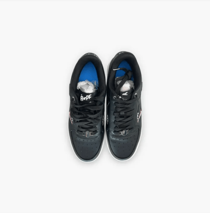 Bape A Bathing Ape Bapesta Low Shark Black Size US 10 / EU 43 - 10 Thumbnail