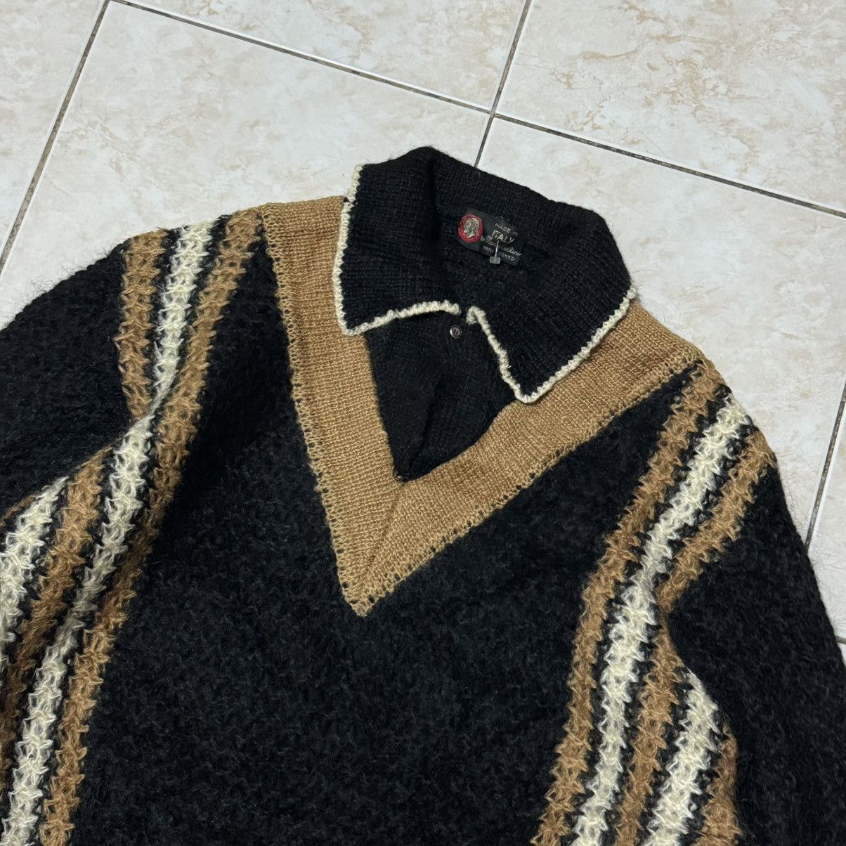 Vintage Vintage Cellini Chunky Knitted Mohair-Like Sweater Size US XL / EU 56 / 4 - 7 Thumbnail