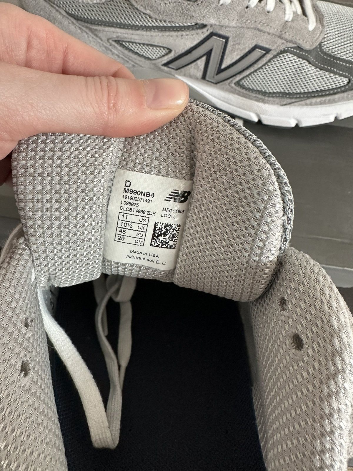 New Balance NEW BALANCE M990NB4 990v4 Limited Edition "Est. 1982" (RARE) Size US 11 / EU 44 - 7 Thumbnail