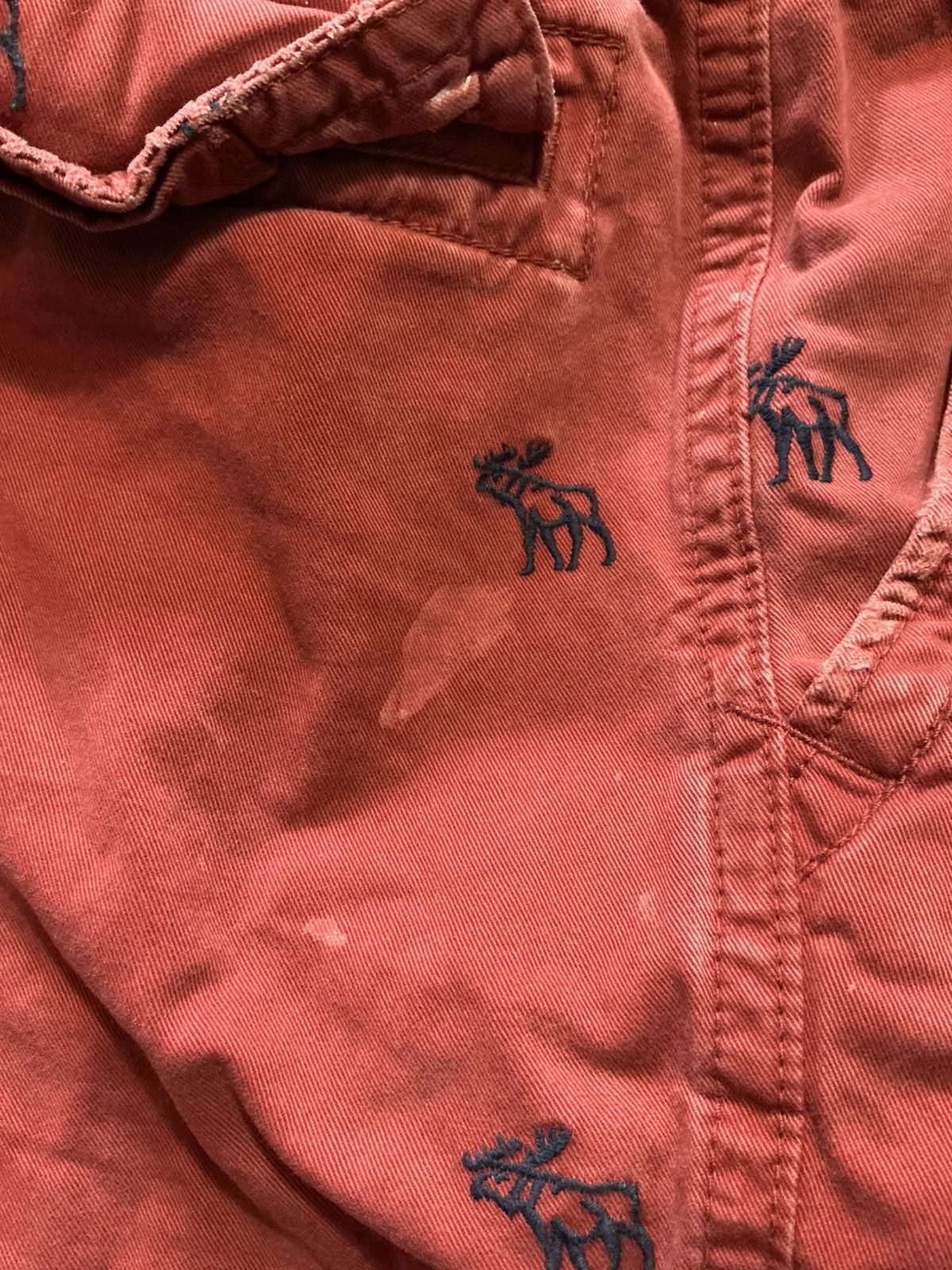 Abercrombie & Fitch Abercrombie & Fitch New York Vintage Y2K Moose Cargo Shorts Size US 30 / EU 46 - 15 Thumbnail