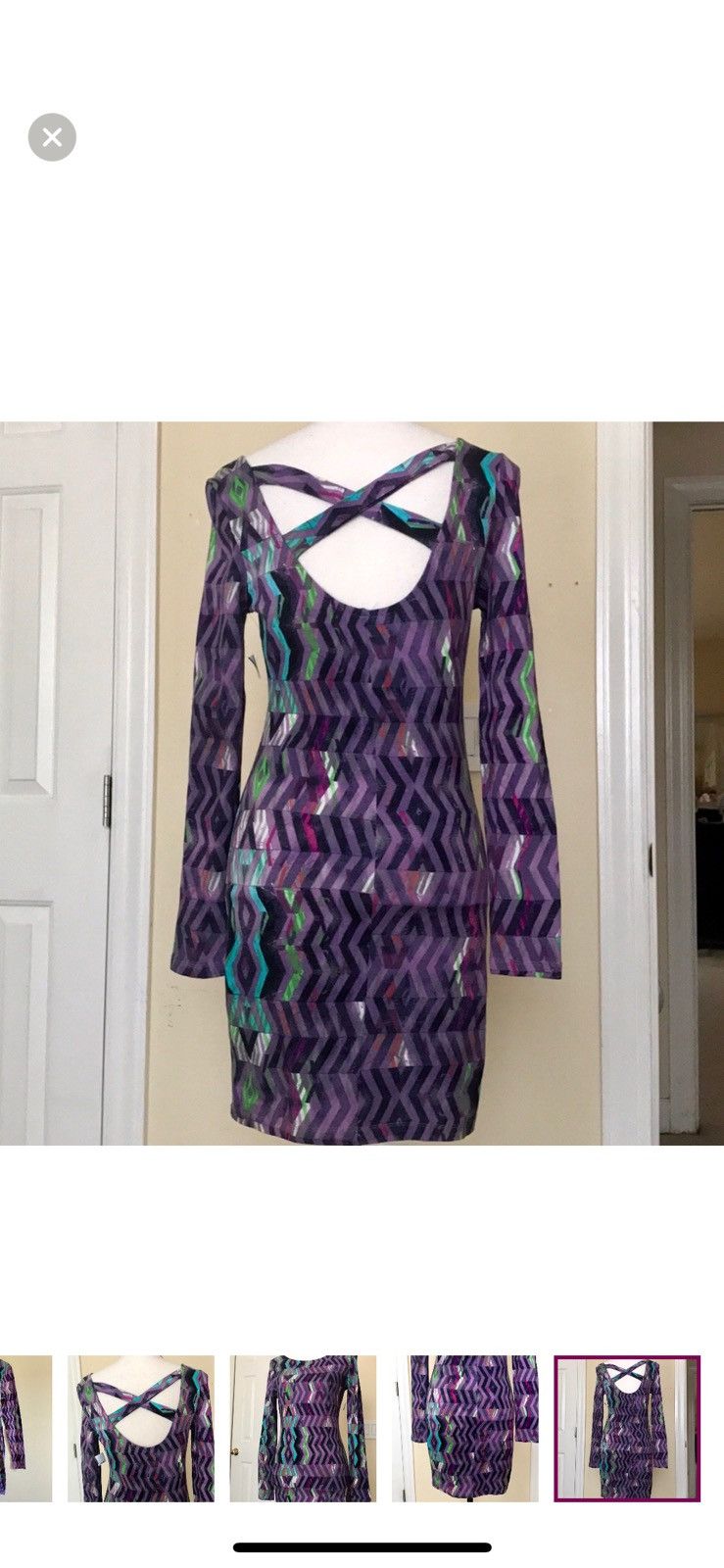 Other BODY CENTRAL CRISS CROSS CUTOUT BACK DRESS Size M / US 6-8 / IT 42-44 - 8 Thumbnail