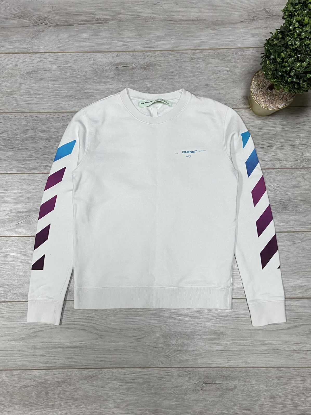 Off-White Off-White diagonal Gradient Arrows Sweatshirt Size US L / EU 52-54 / 3 - 2 Thumbnail