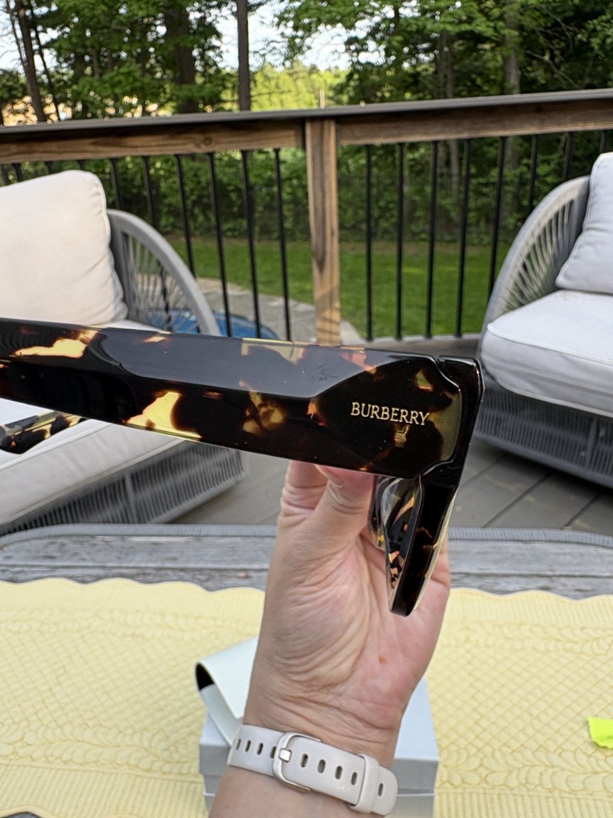 Burberry Burberry Tortoiseshell Sunnies Size ONE SIZE - 4 Thumbnail