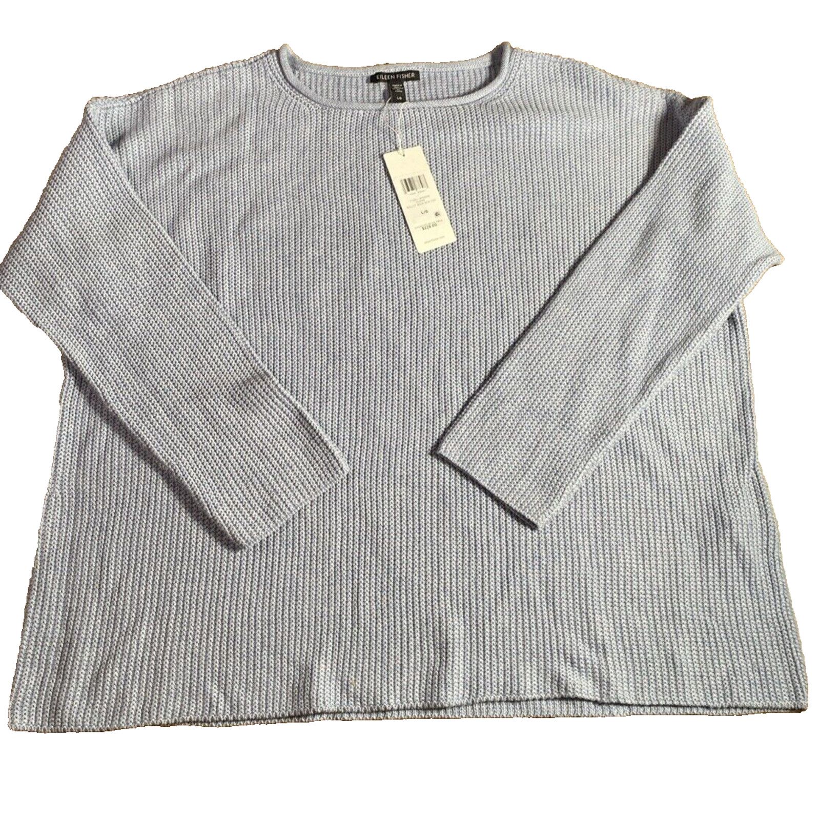 Eileen Fisher NWT Eileen Fisher Delphine Ballet Neck Side Slit Sweater L Size L / US 10 / IT 46 - 11 Thumbnail