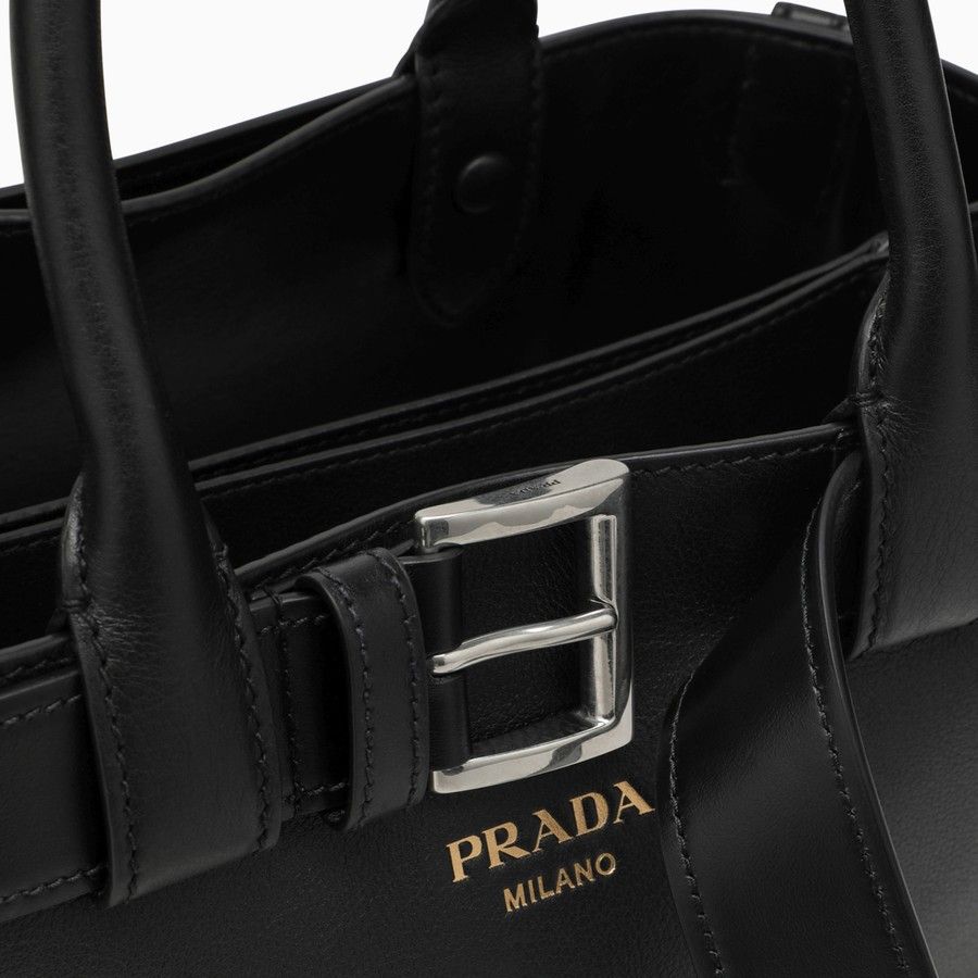 Prada o1d2blof0924 Size : OS / Leather Buckle Bag In Black Size ONE SIZE - 5 Thumbnail