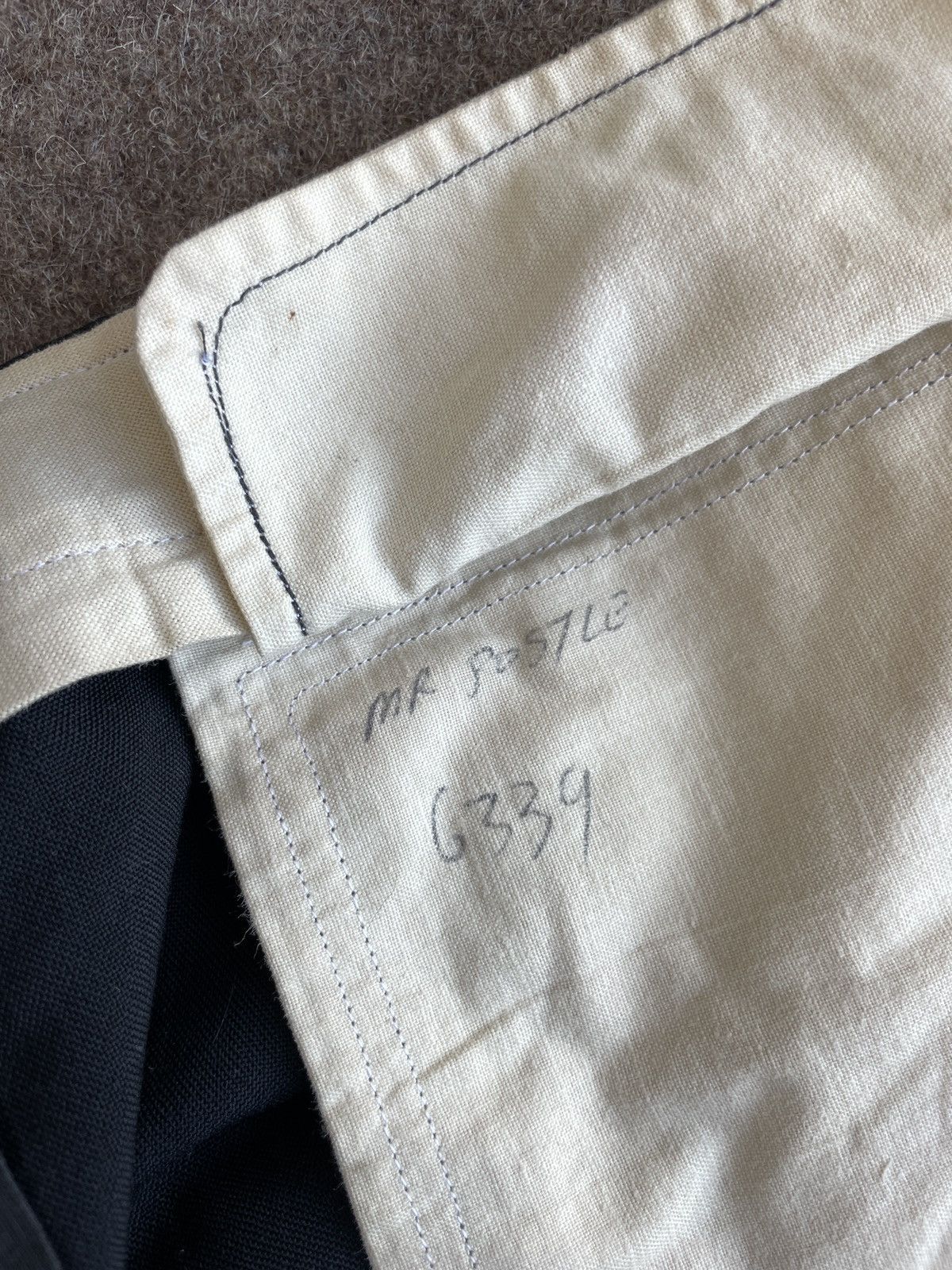 Other Vintage Antique ~40s-60s Wool Pants on Scovill Zipper Size US 38 / EU 54 - 9 Thumbnail