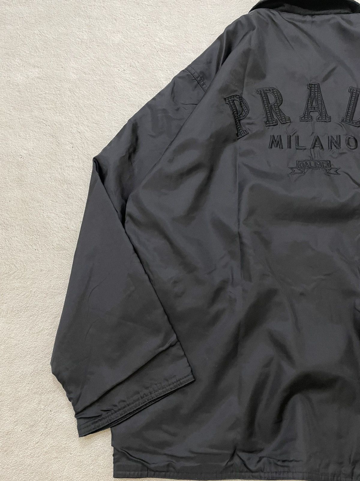 Japanese Brand 2000s Prada Big Logo Jacket Embroidered Y2K Hysteric Size US XXL / EU 58 / 5 - 9 Thumbnail