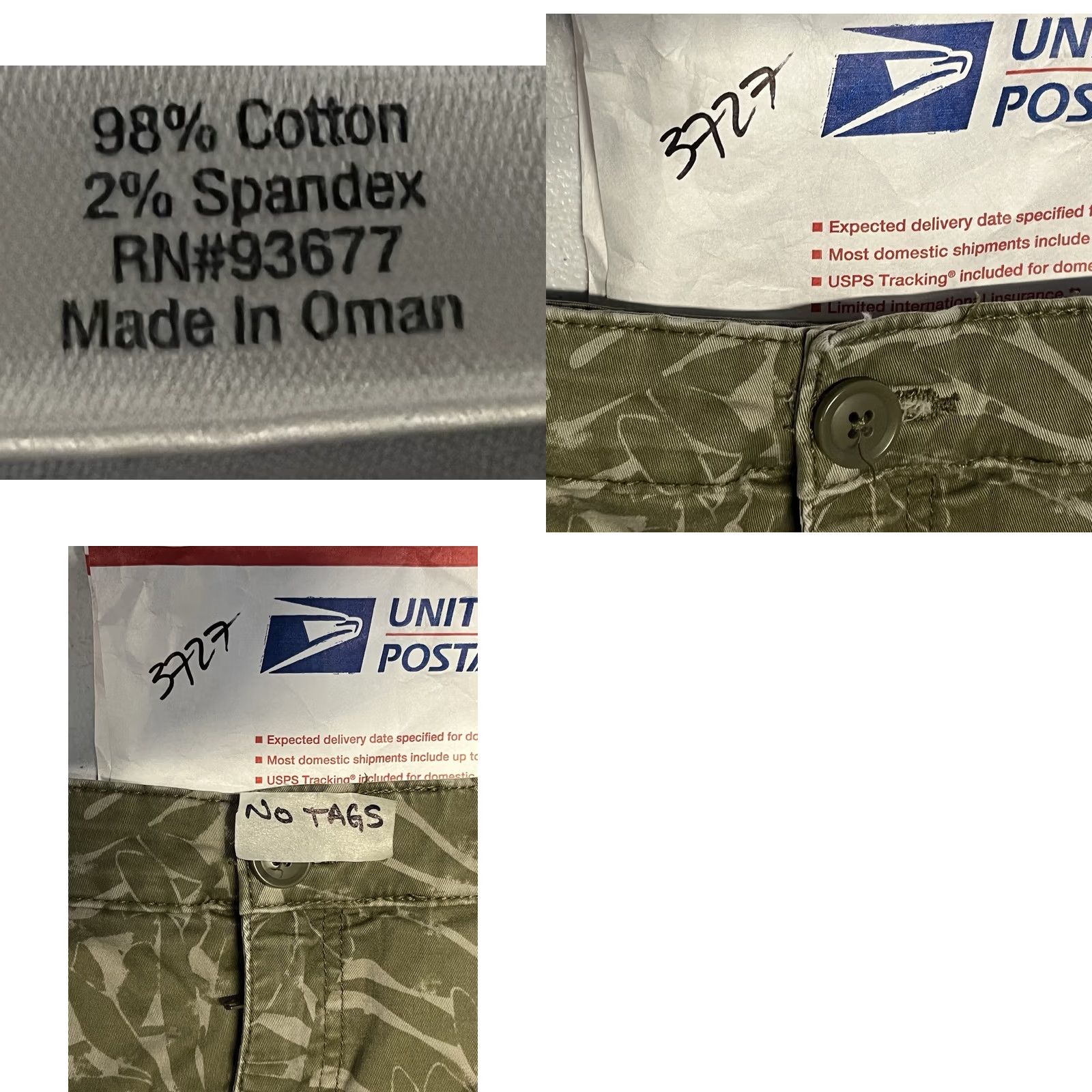 Vintage St. John's Bay Women’s Chino Short Palm Leaf Print Pockets Size 34-35 Green Regular Size 40" / US 18 - 8 Thumbnail