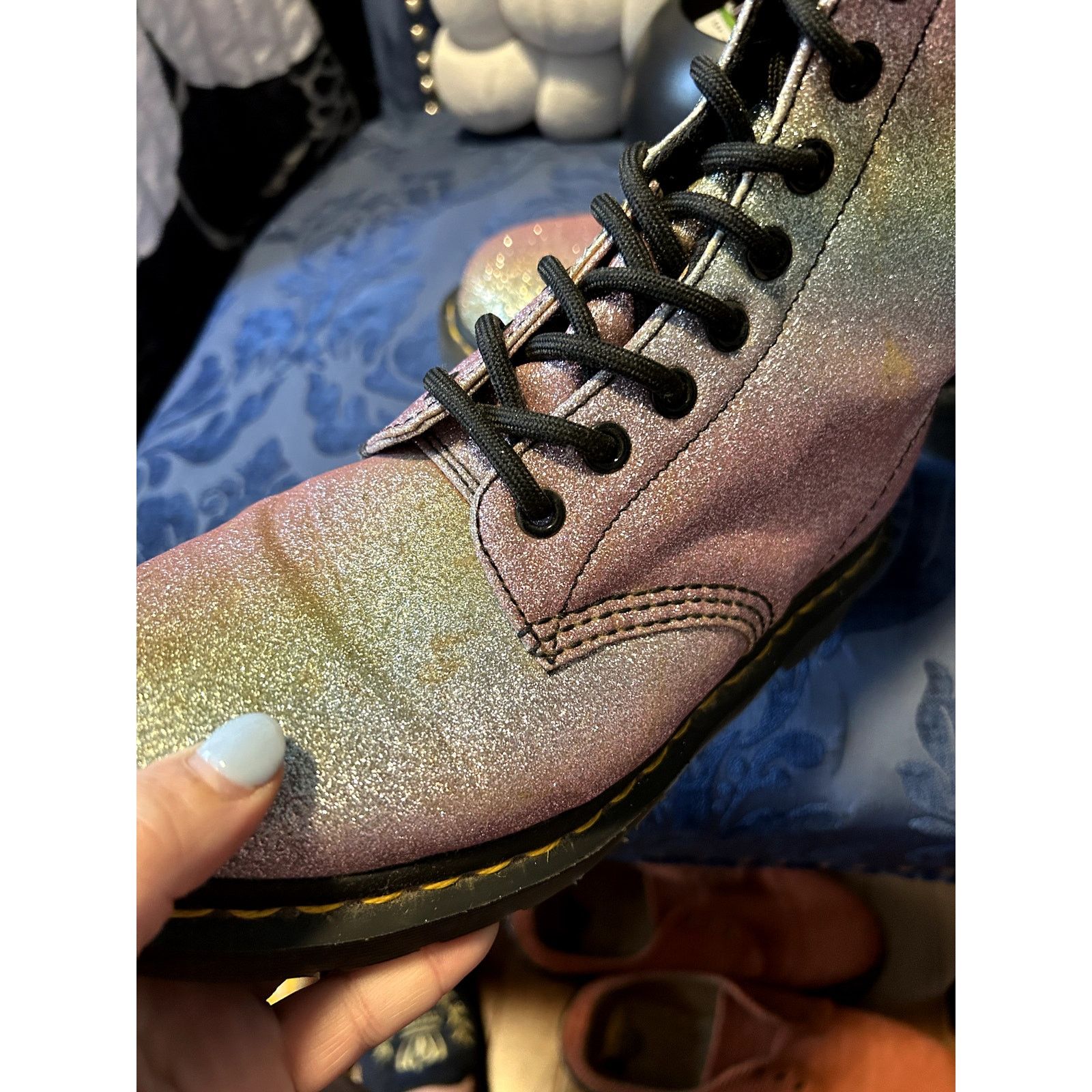 Dr. Martens Dr Martens 1460 Pastel Rainbow Glitter size 7/EU 38 Size US 7 / IT 37 - 3 Thumbnail