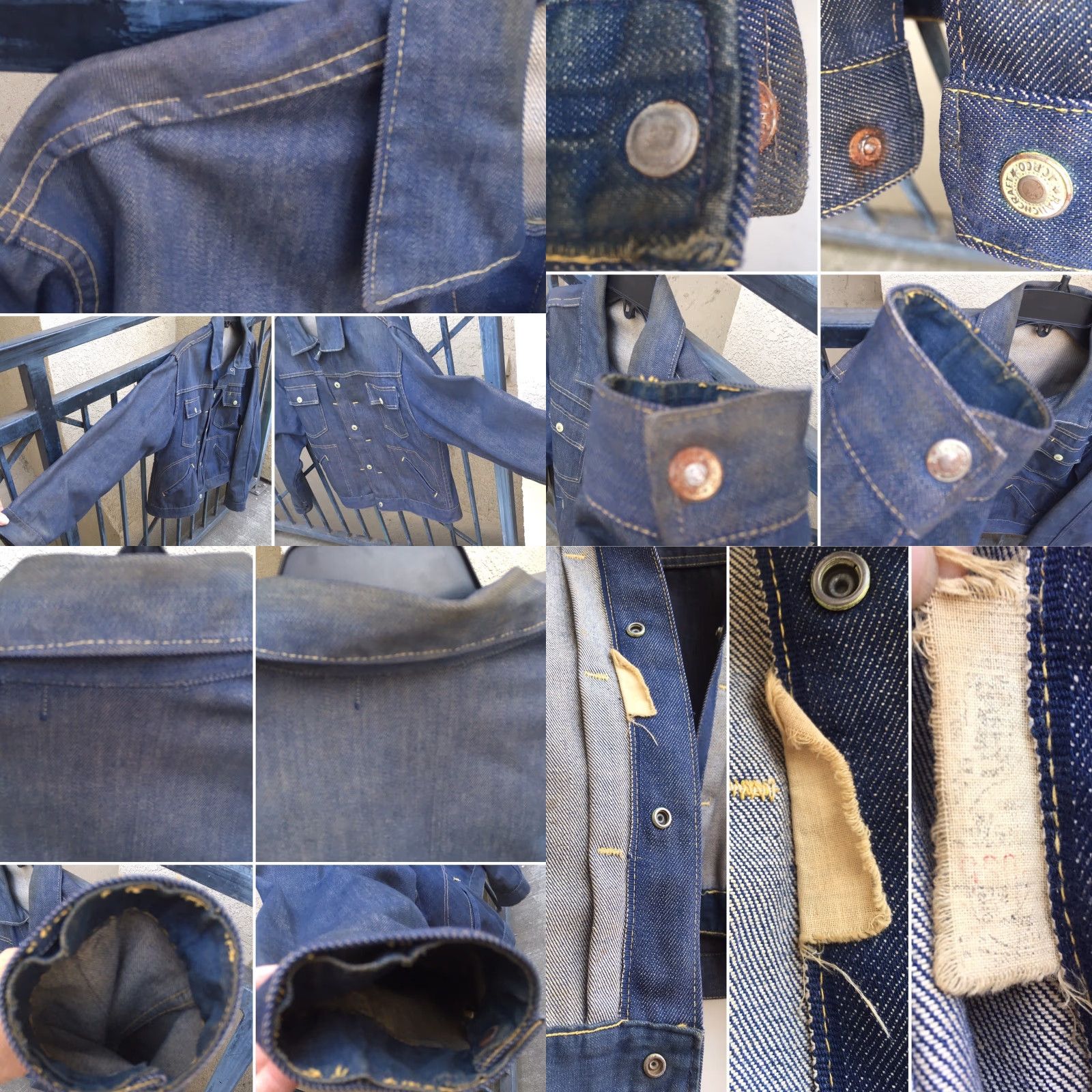 Denime VINTAGE Ranchcraft Denim Jacket Western Jean Jacket Ranch 23 In Pit To Pit Rockabilly Blue Adult L Mens Jacket Size US 33 - 8 Thumbnail