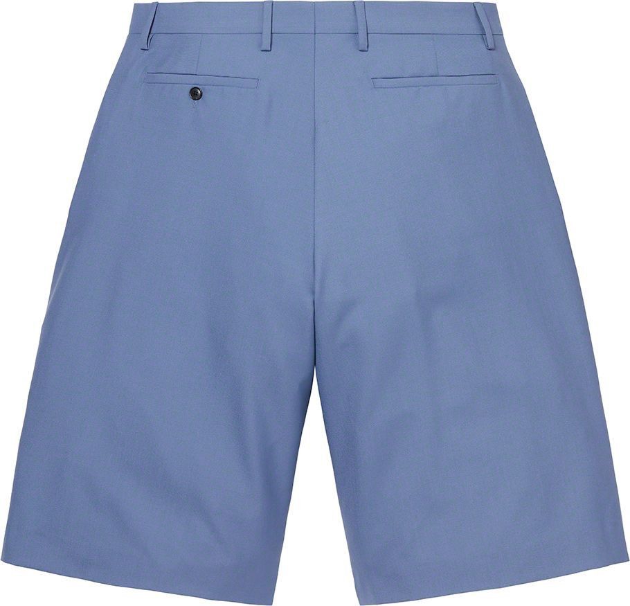 Supreme Supreme Wool Trouser Short Light Blue Size 34 Wool Blend Size US 34 / EU 50 - 2 Thumbnail