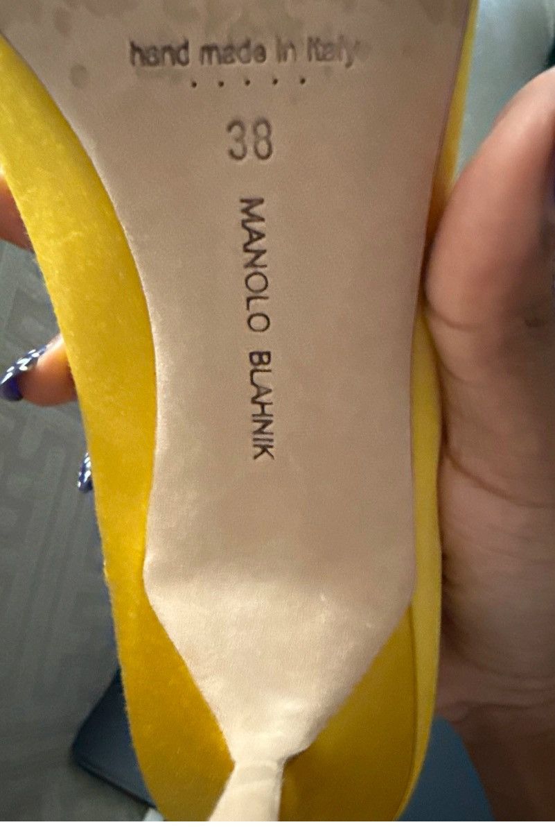 Manolo Blahnik Manolo Hangisi Cloth Heels Size US 8 / IT 38 - 3 Thumbnail