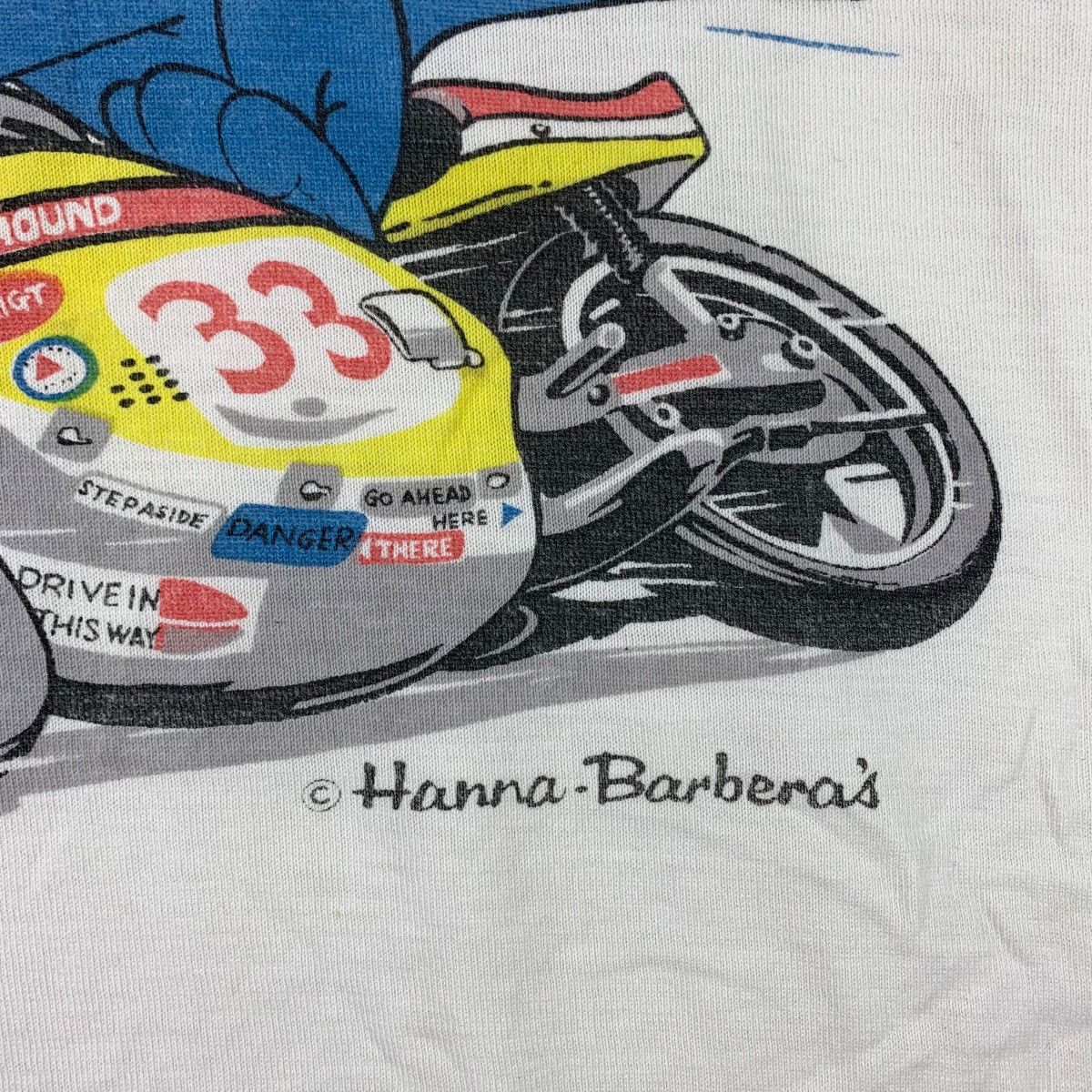 Cartoon Network × Vintage Vintage HANNA BARBERA motorcyle racing cartoon printed tee Size US S / EU 44-46 / 1 - 9 Thumbnail