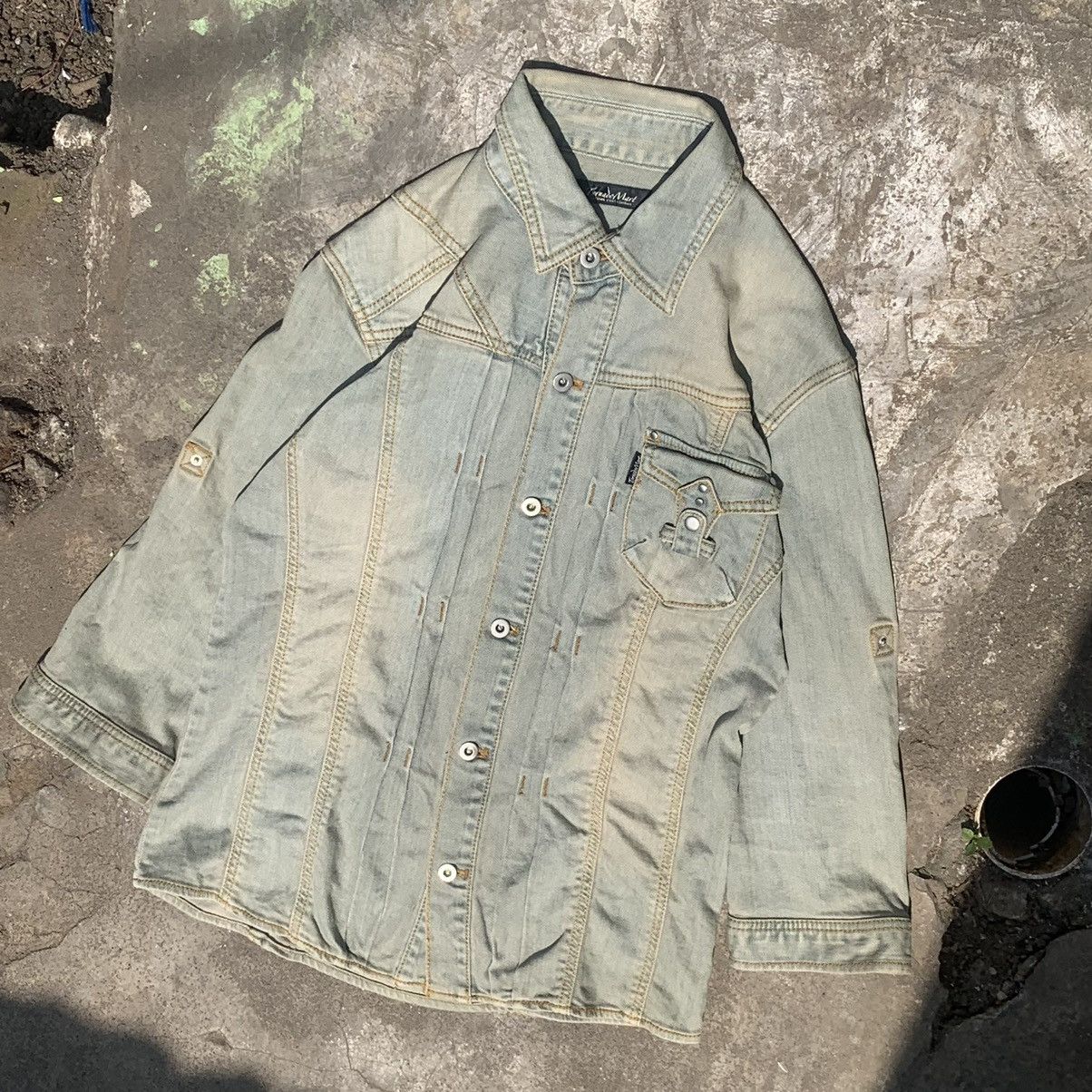 Tornado Mart Tornado Mart denim button up Size M / US 6-8 / IT 42-44 - 2 Thumbnail
