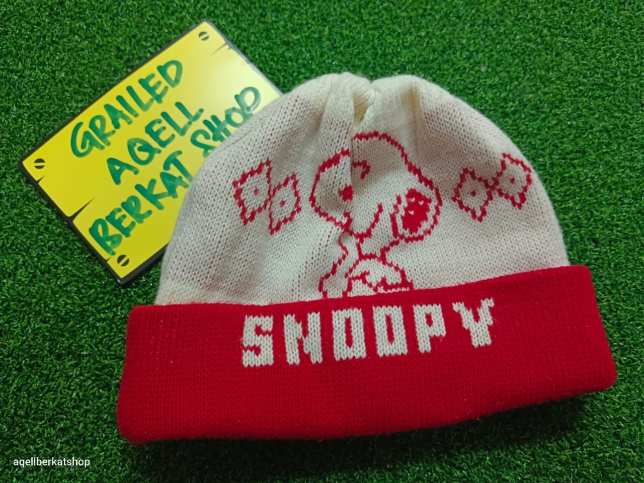 Vintage VTG 90s Snoopy Peanuts Beanie Size ONE SIZE - 1 Thumbnail