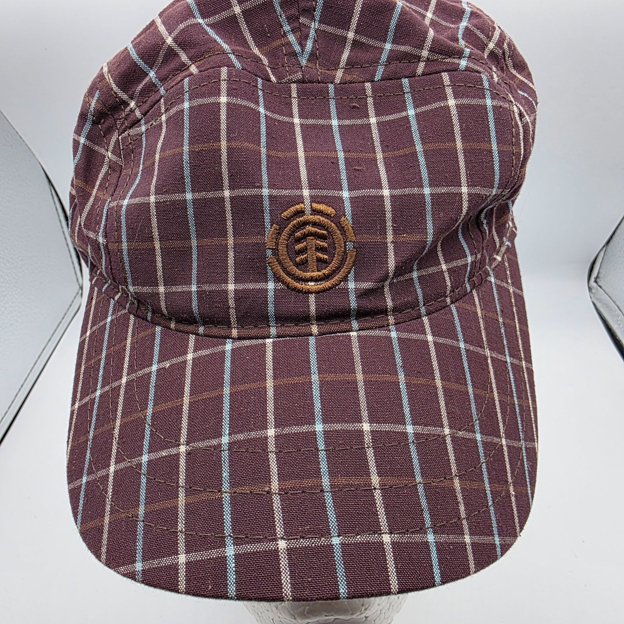 Element Element Crowns Plaid Adjustable Unisex Hat Brown Check Patte Size ONE SIZE - 9 Thumbnail