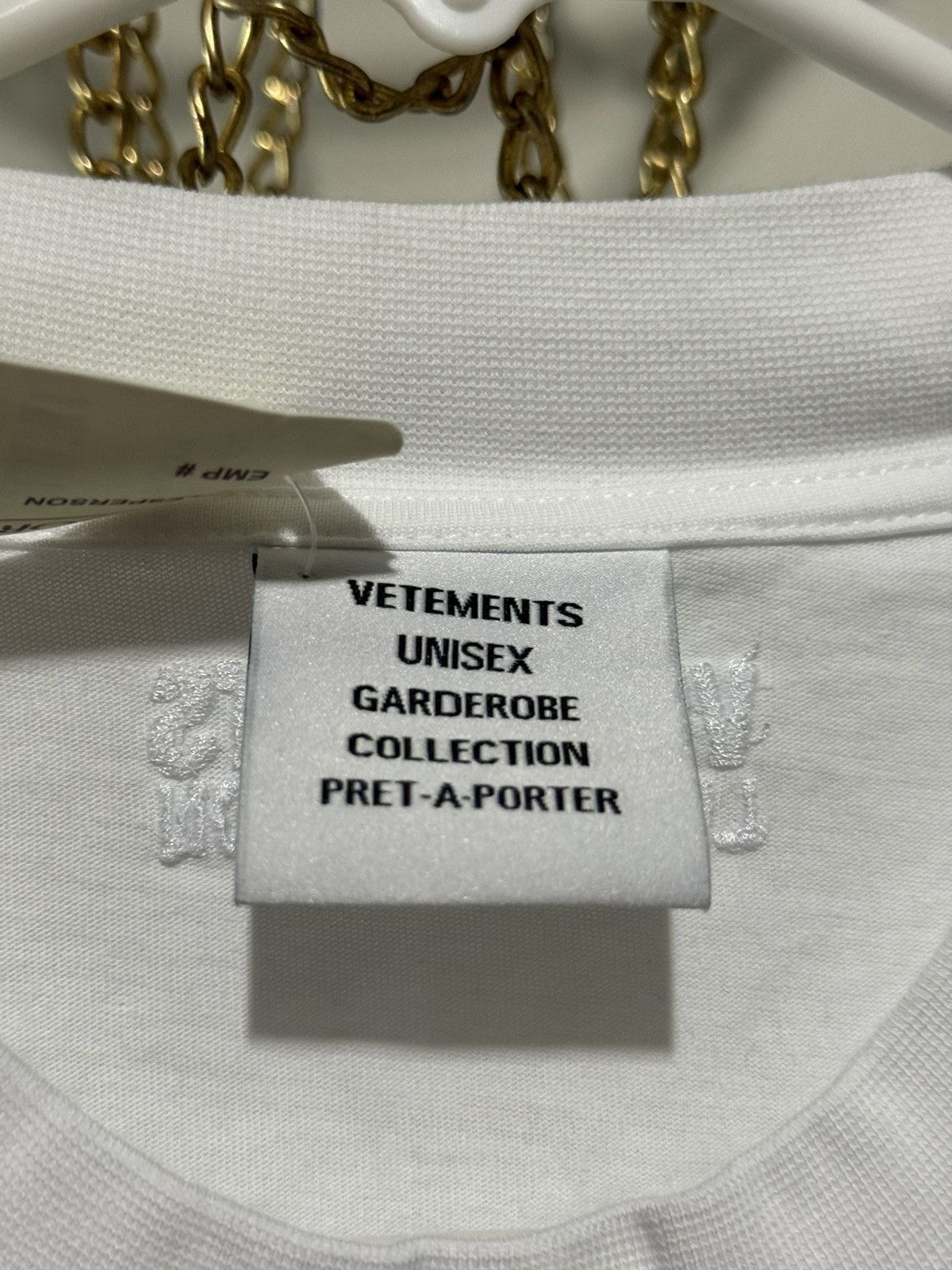 Vetements Vetements White Rainbow Translation Tee Medium Size US M / EU 48-50 / 2 - 7 Thumbnail