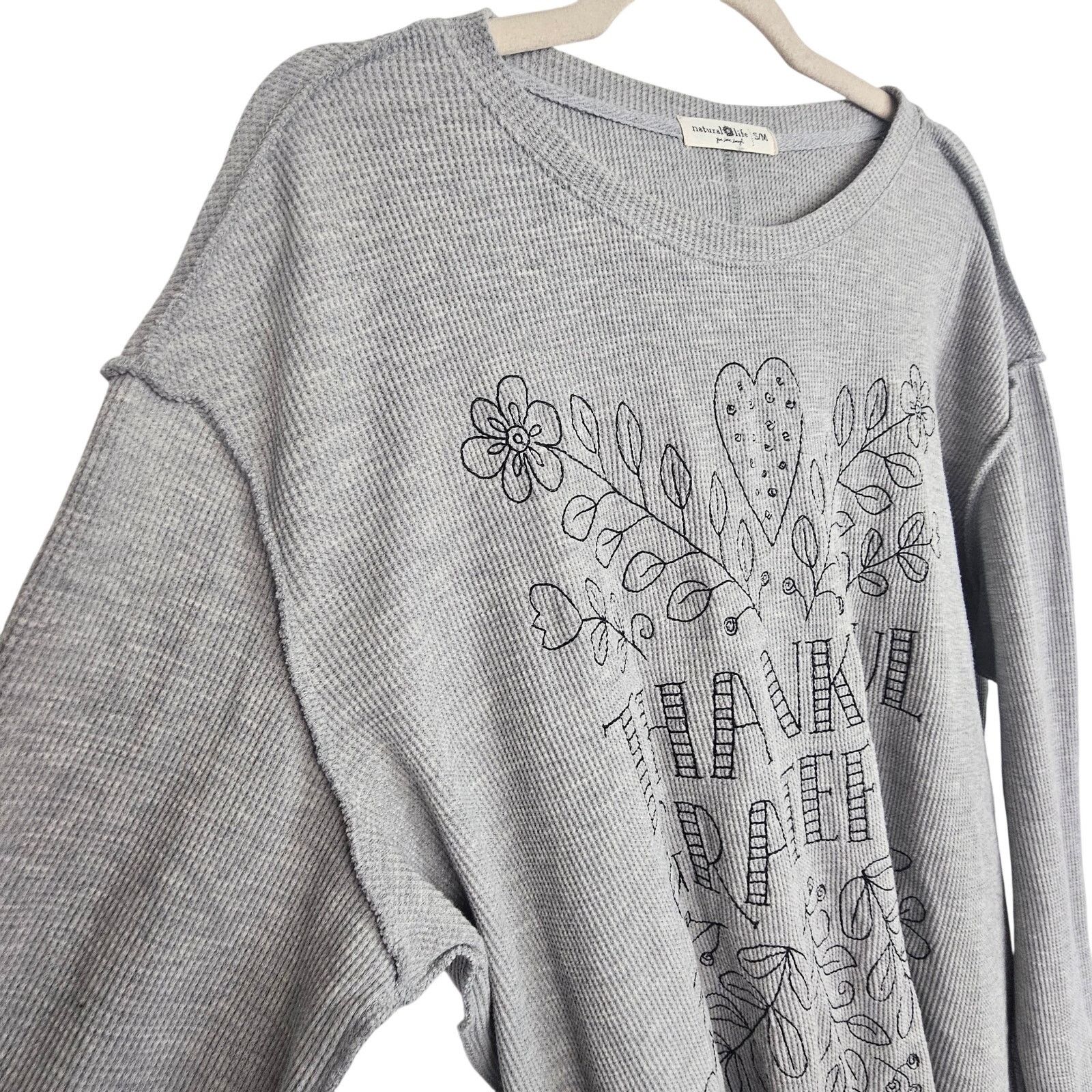 Natural Issue Natural Life Womens Waffle Knit Oversized Thermal Top Sz S/M Size M / US 6-8 / IT 42-44 - 6 Thumbnail