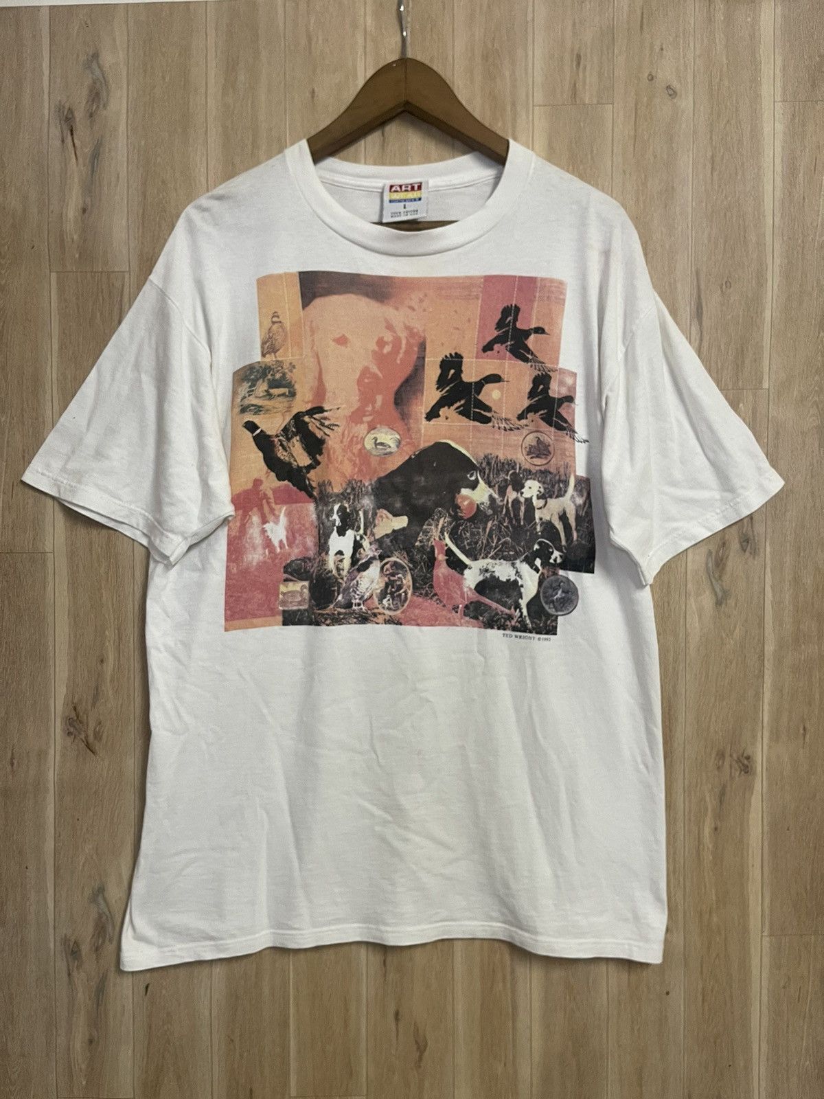 Arts & Science Vintage Art T shirt Ted Wright 1993 Warhol Basquiat Haring Size US L / EU 52-54 / 3 - 1 Thumbnail
