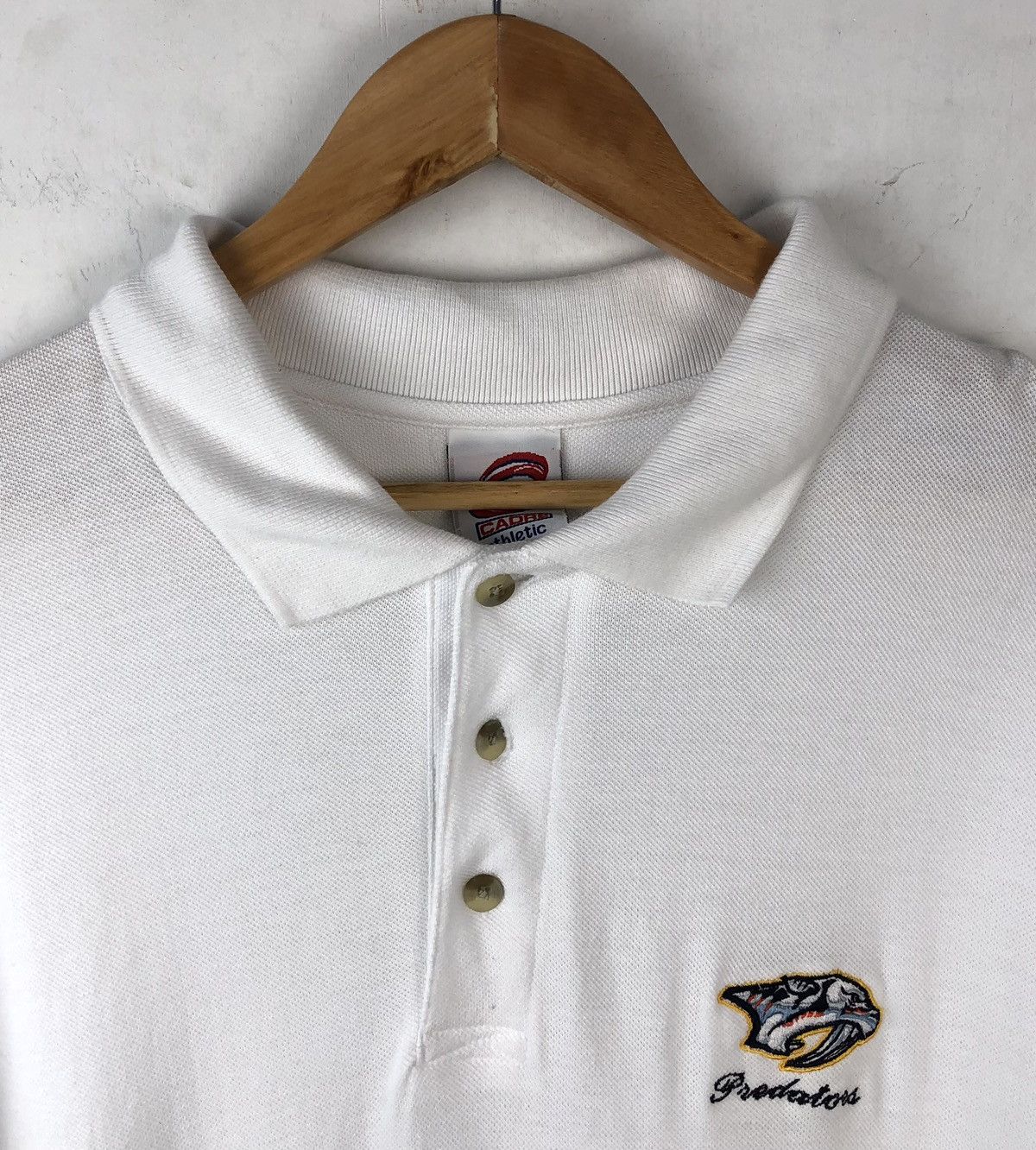 NHL × Vintage Vintage hockey 90s embroidered polo short nhl predators XL Size US XL / EU 56 / 4 - 2 Thumbnail